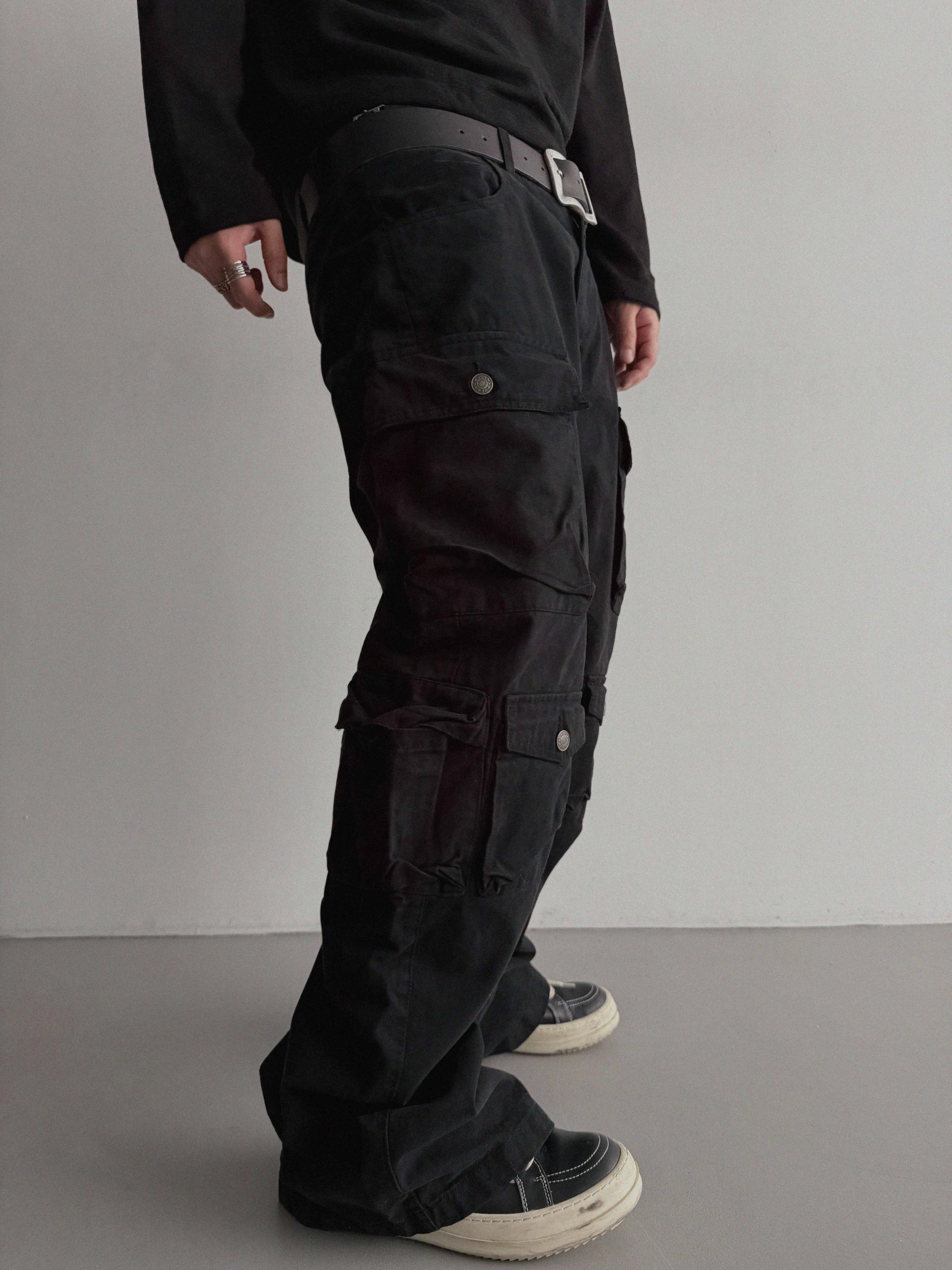 Block cargo wide pants