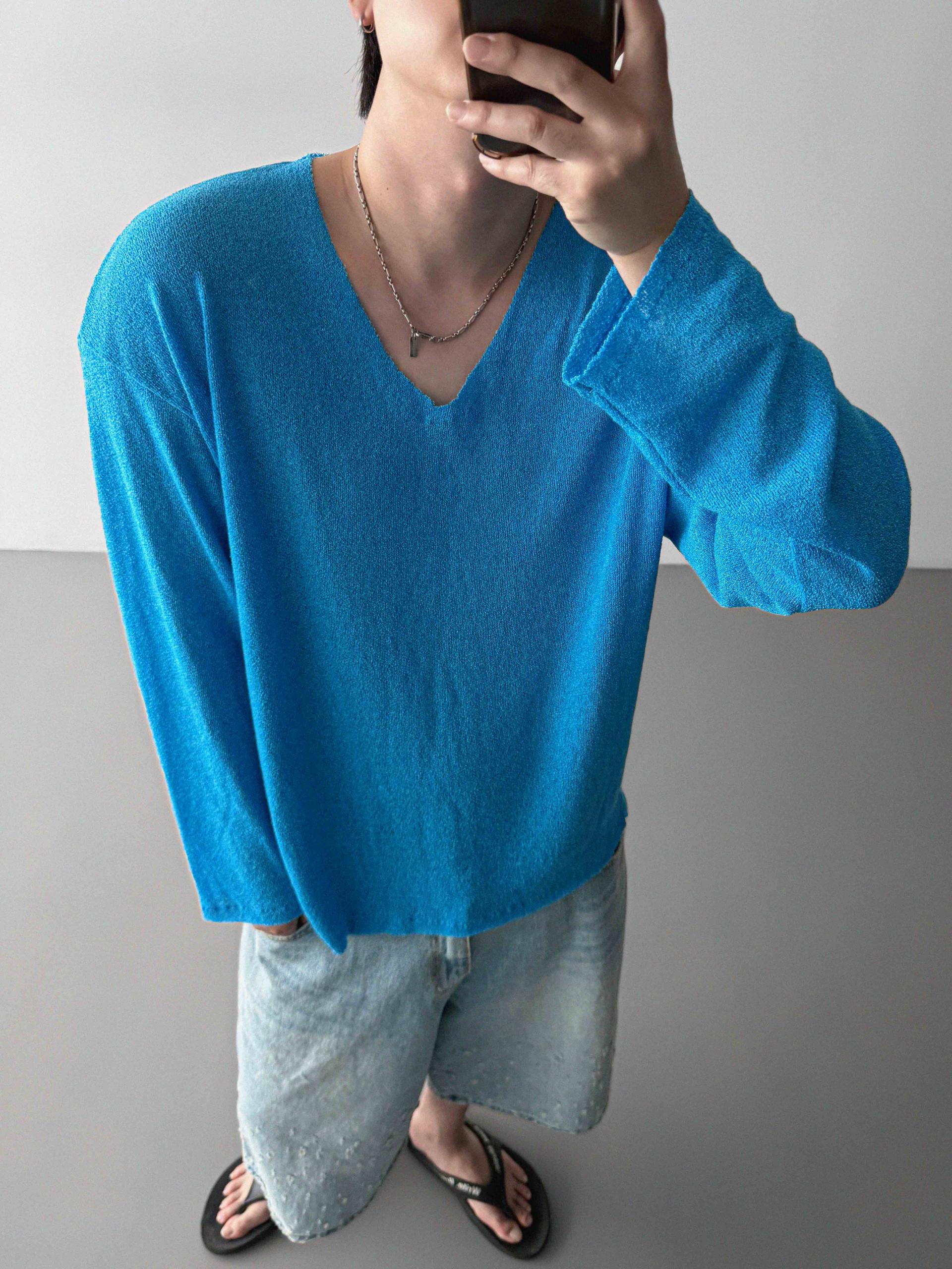 Bullet denim bermuda pants