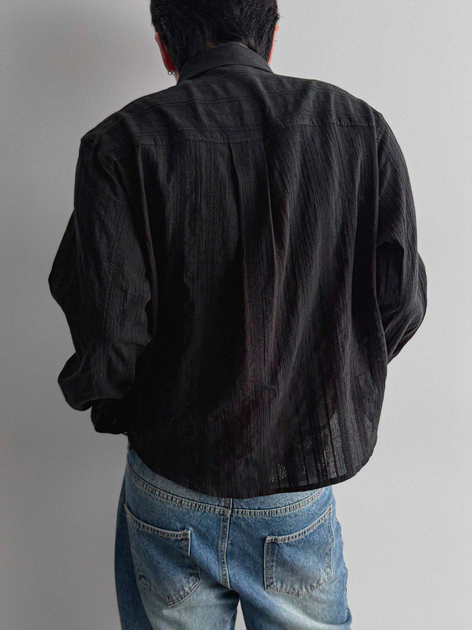 Dress crop shirt