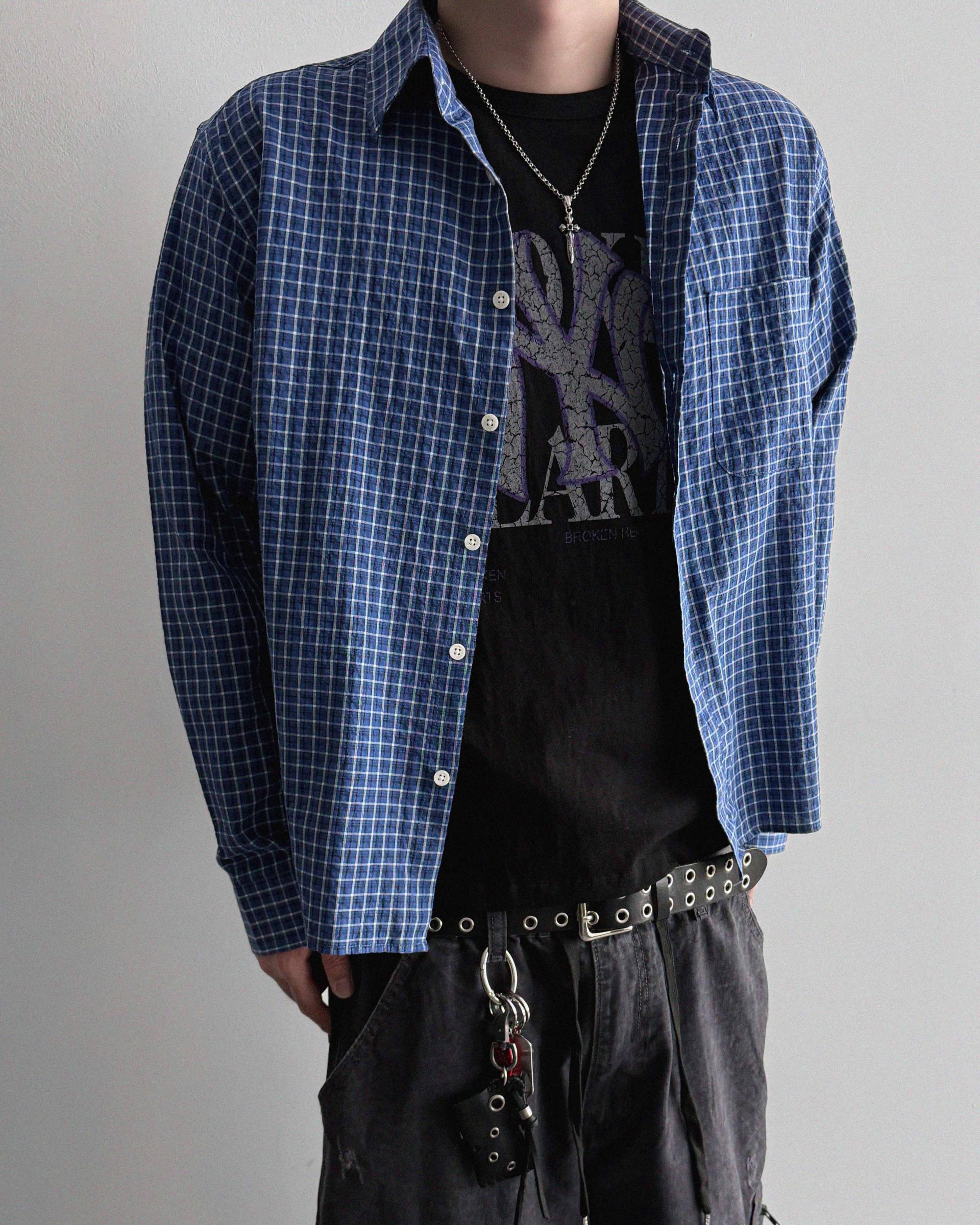 Deli semi crop check shirt