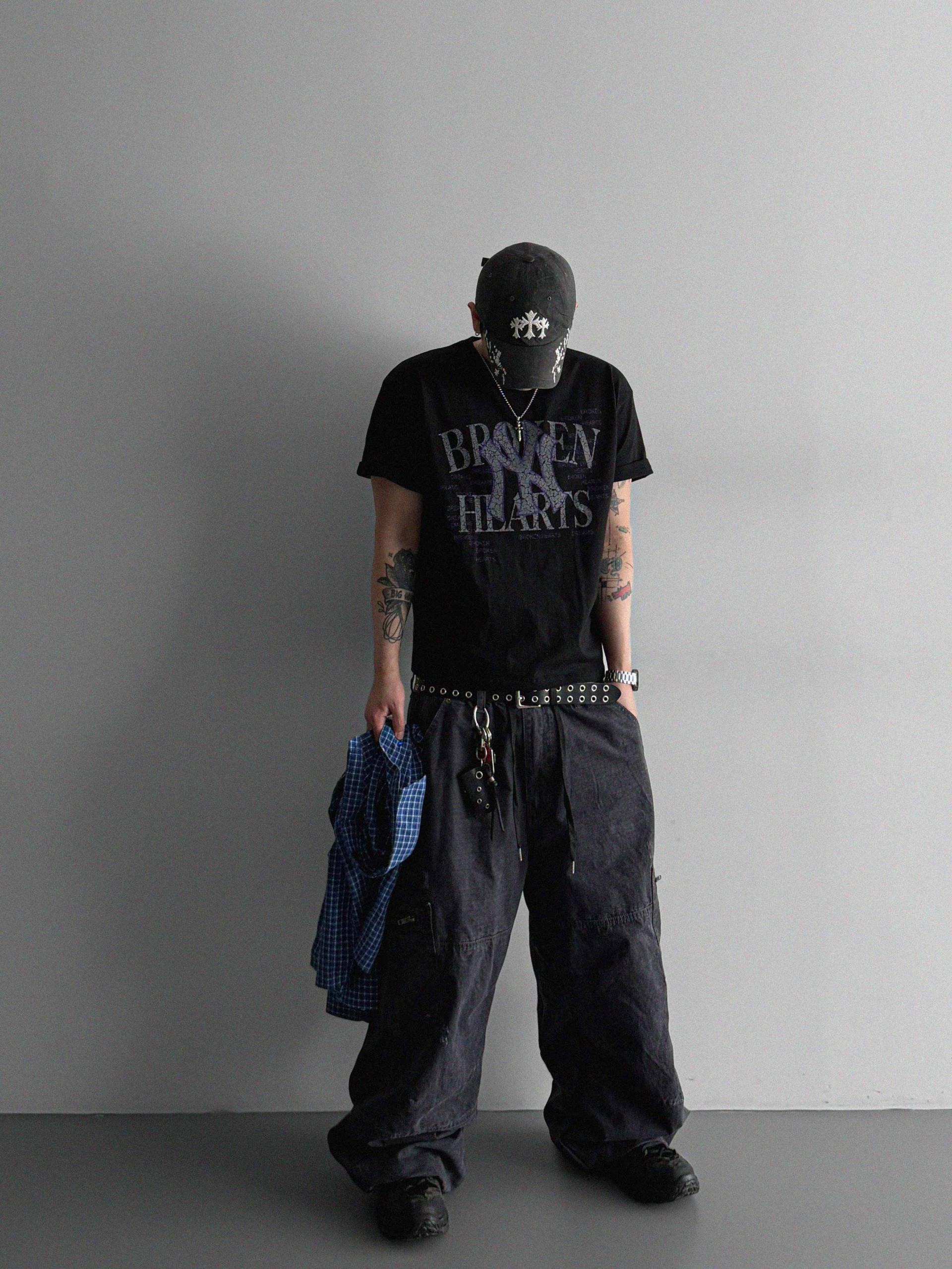 Vintage wide work pants