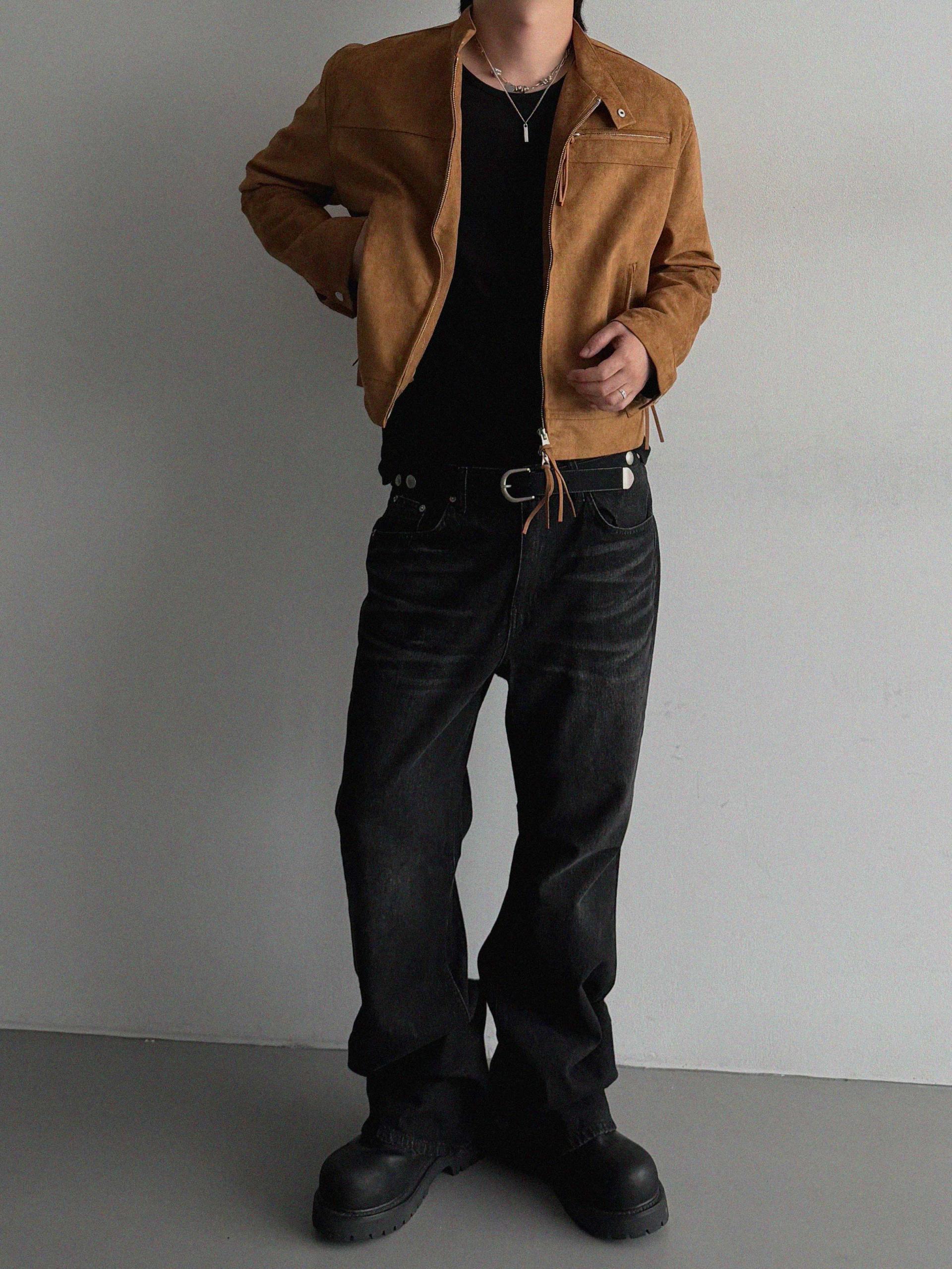 Deep Brush Flare Denim Pants