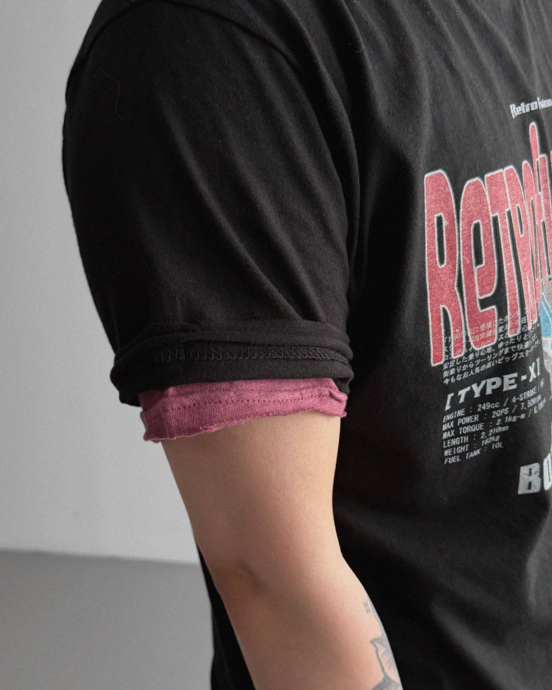 Fusion cutoff crop half t