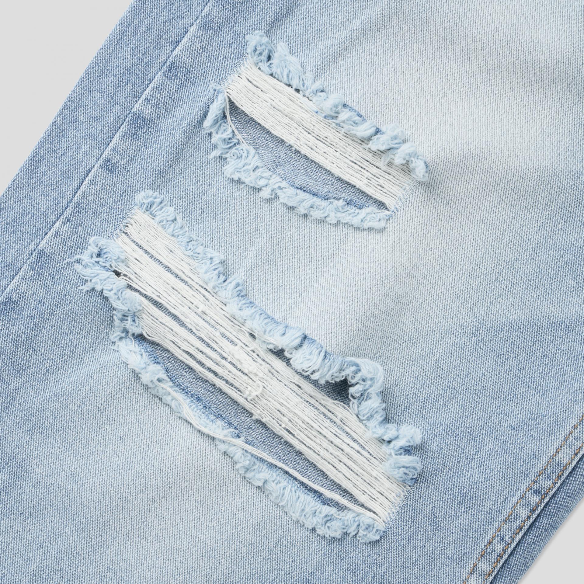 Charlene destroyed ice jeans