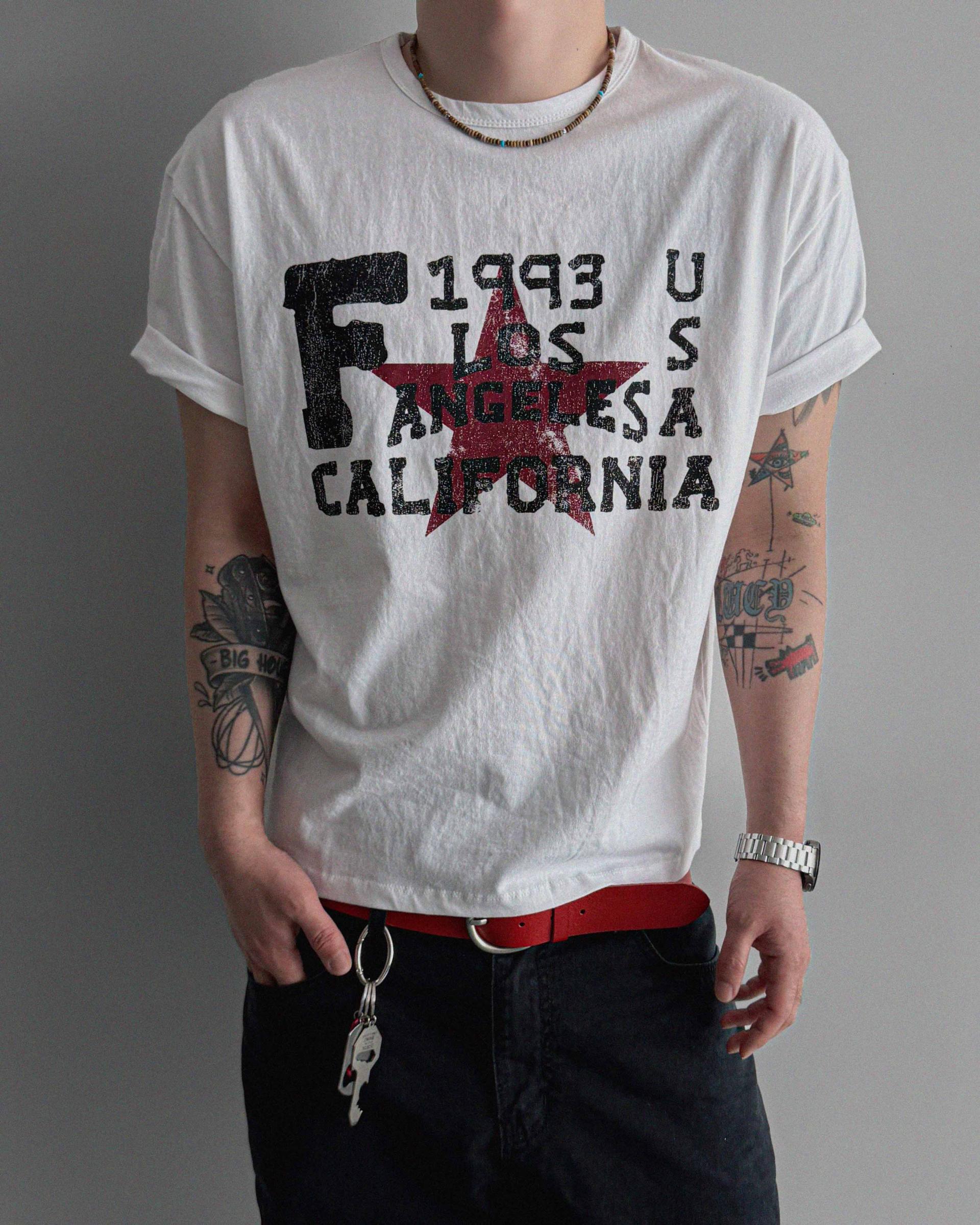 Retro star crop half t