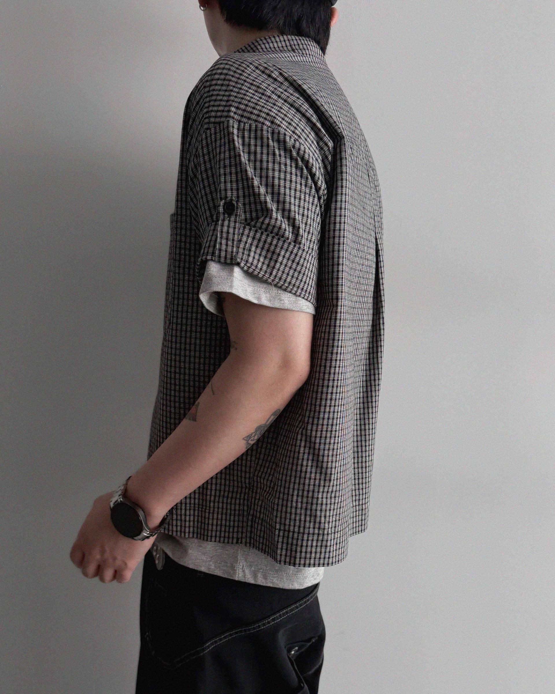 Fireman crop check half shirt