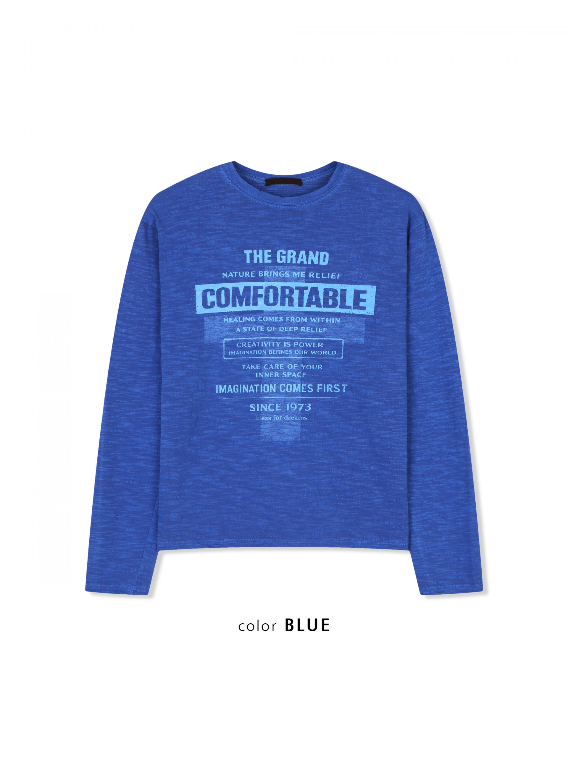 Comfort pigment slub slim t