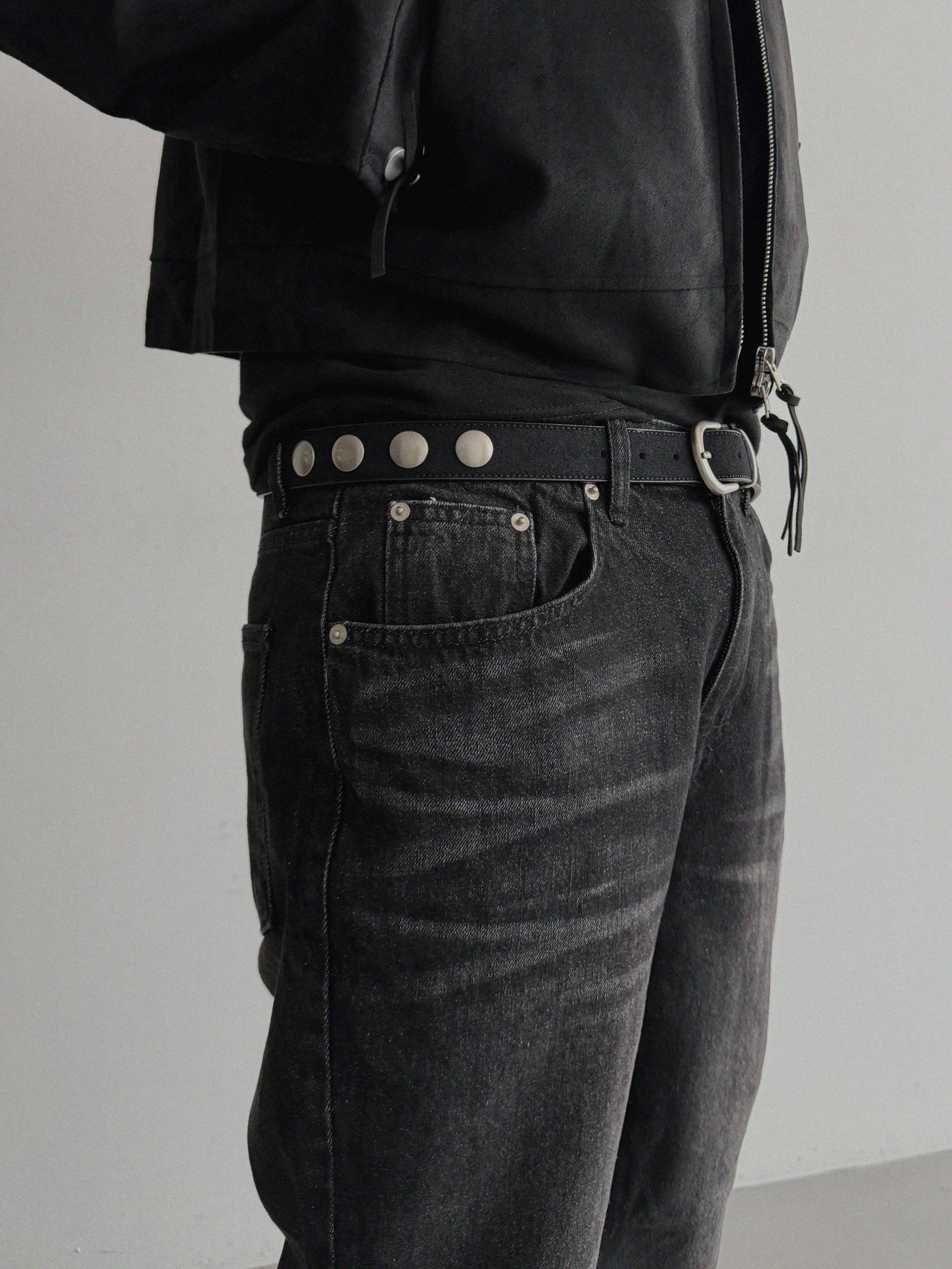 Deep Brush Flare Denim Pants