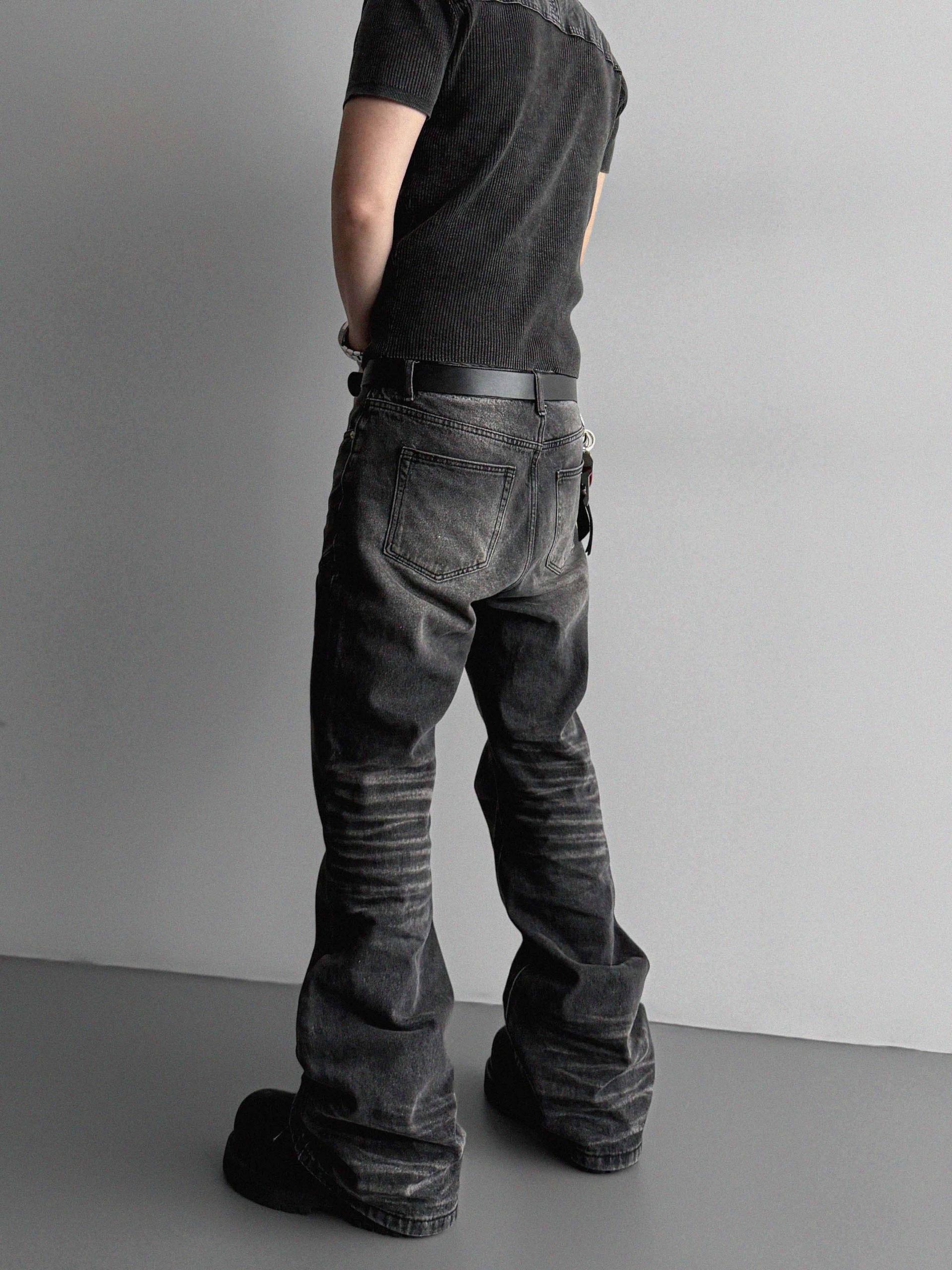 Pigment panel slim half knit