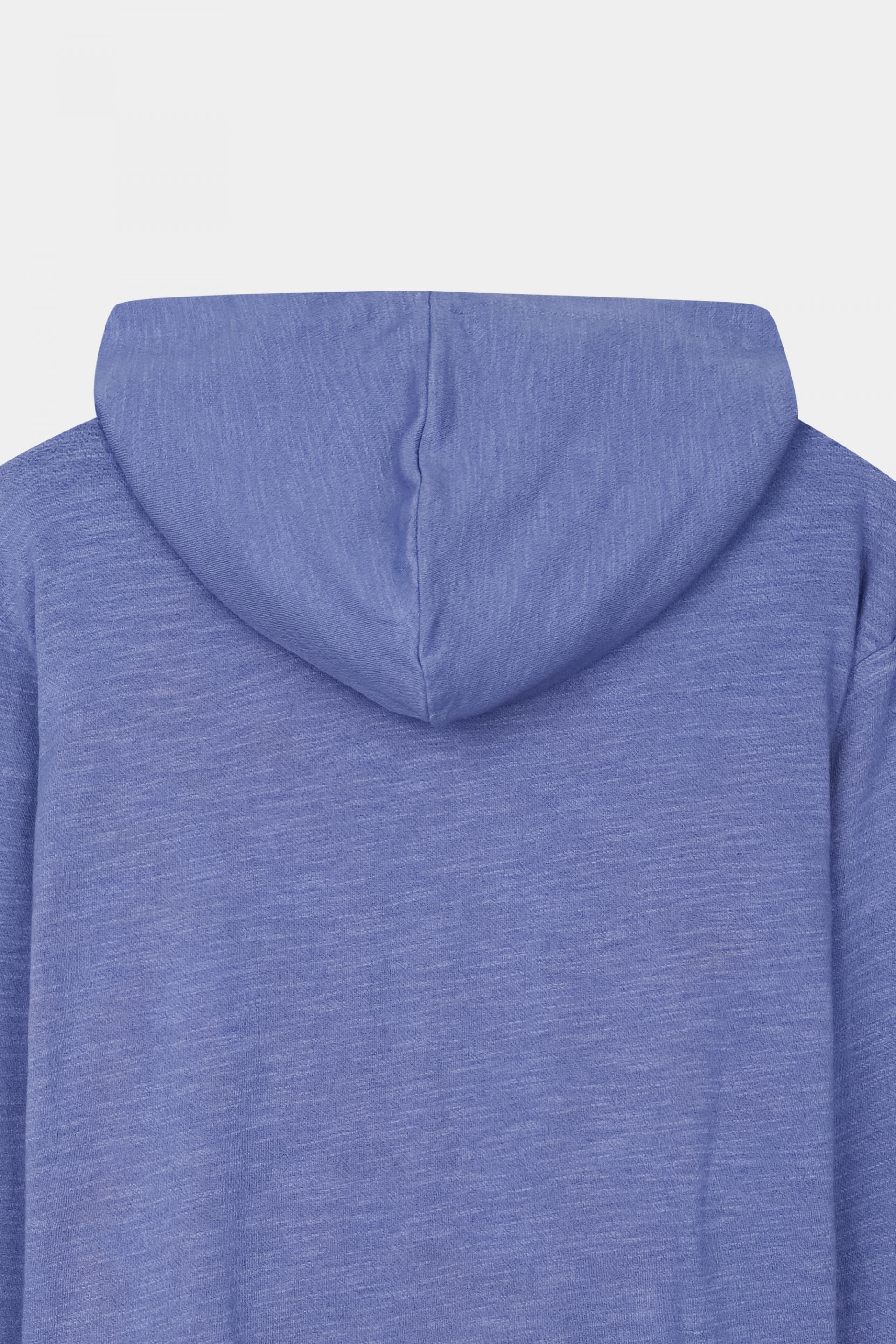 Heize crop hood zip-up