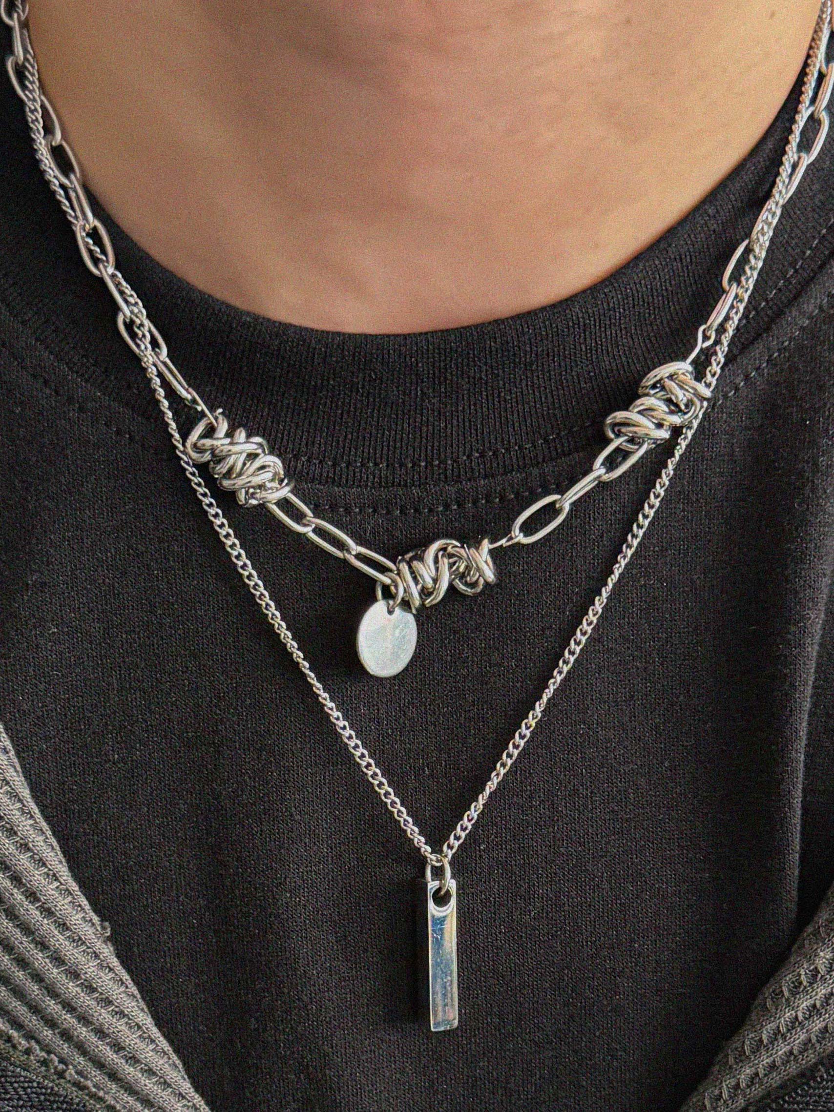 Union mix chain necklace