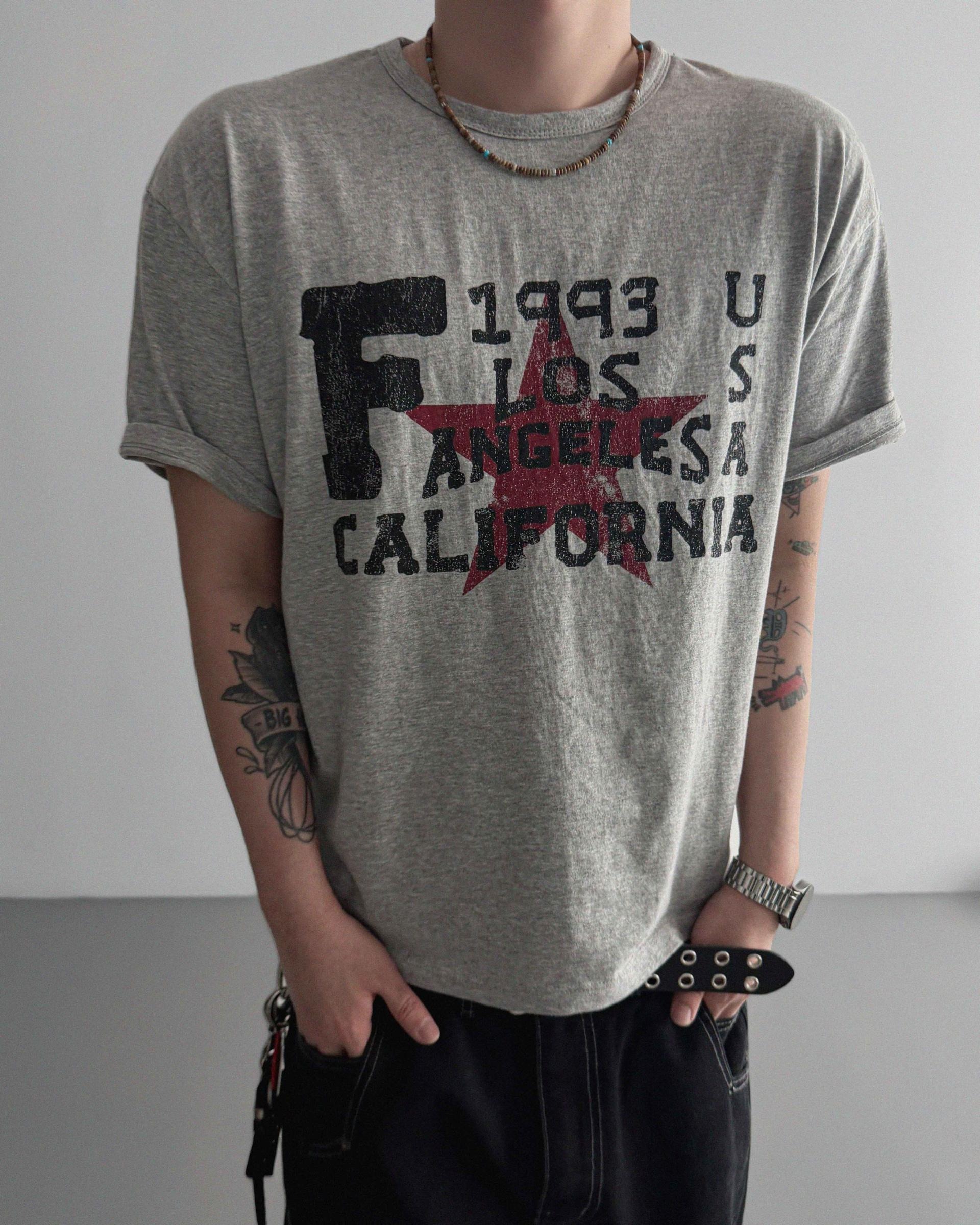 Retro star crop half t