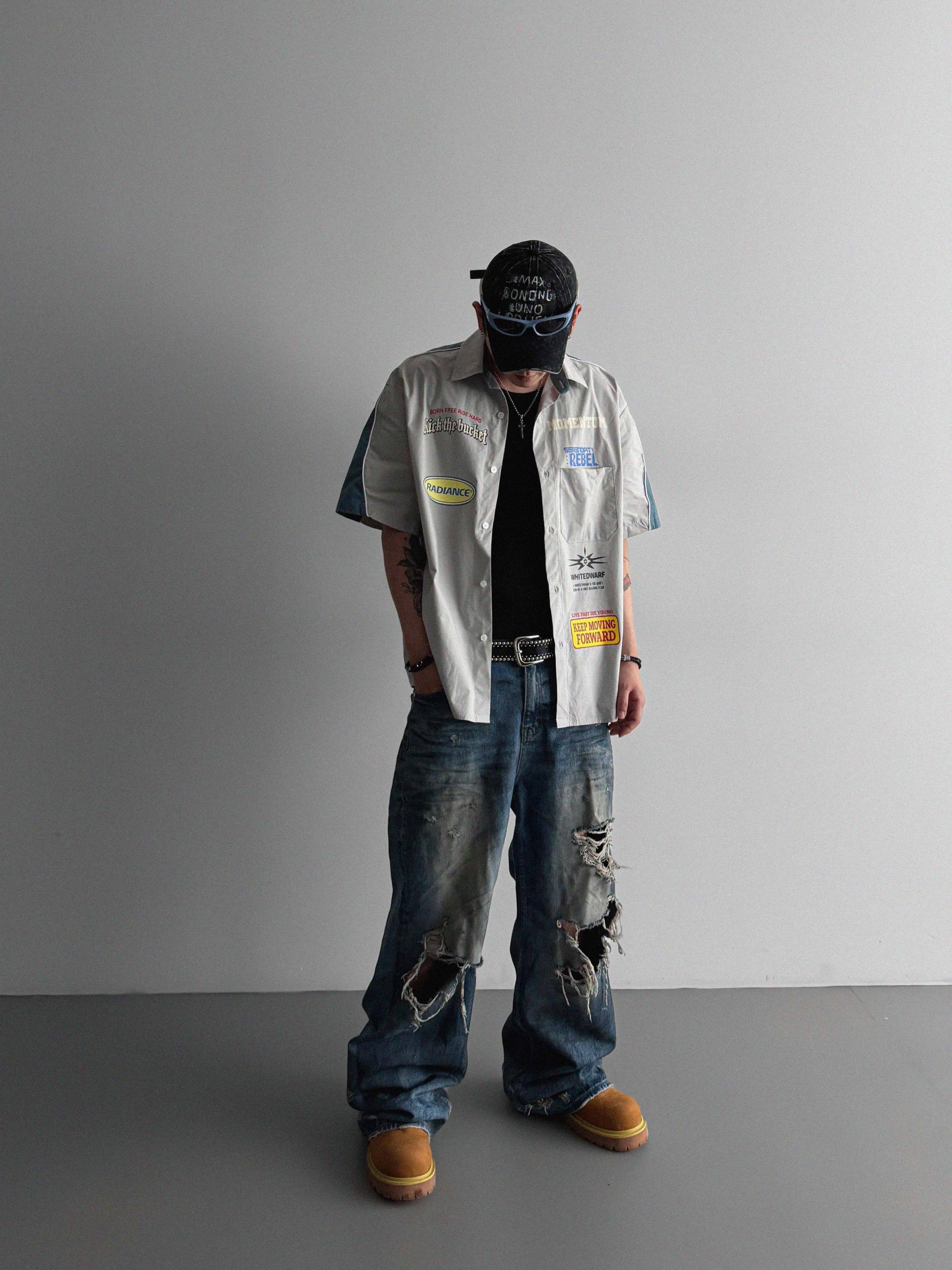 Mechanic over half shirt