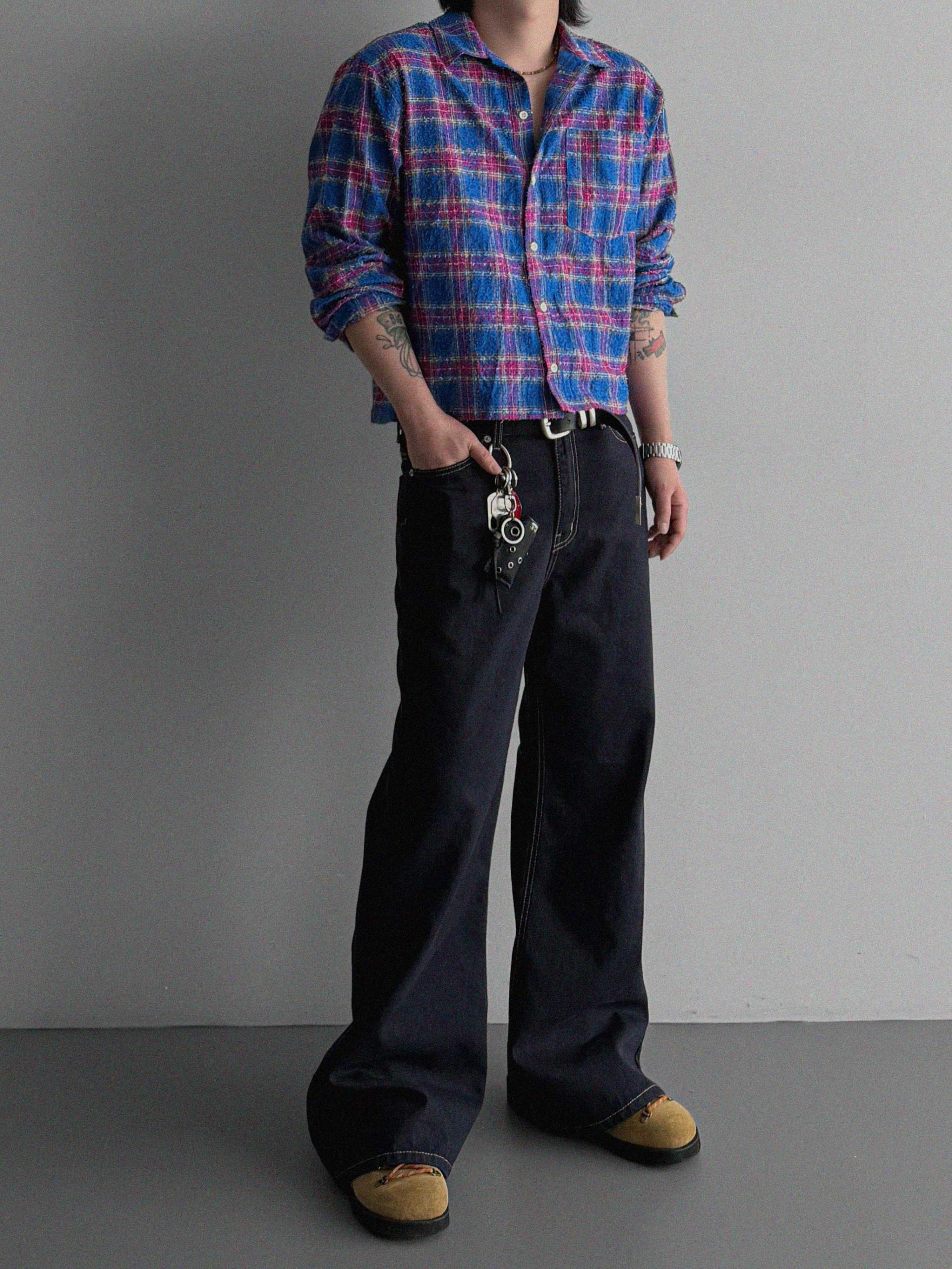 Nova crop check shirt