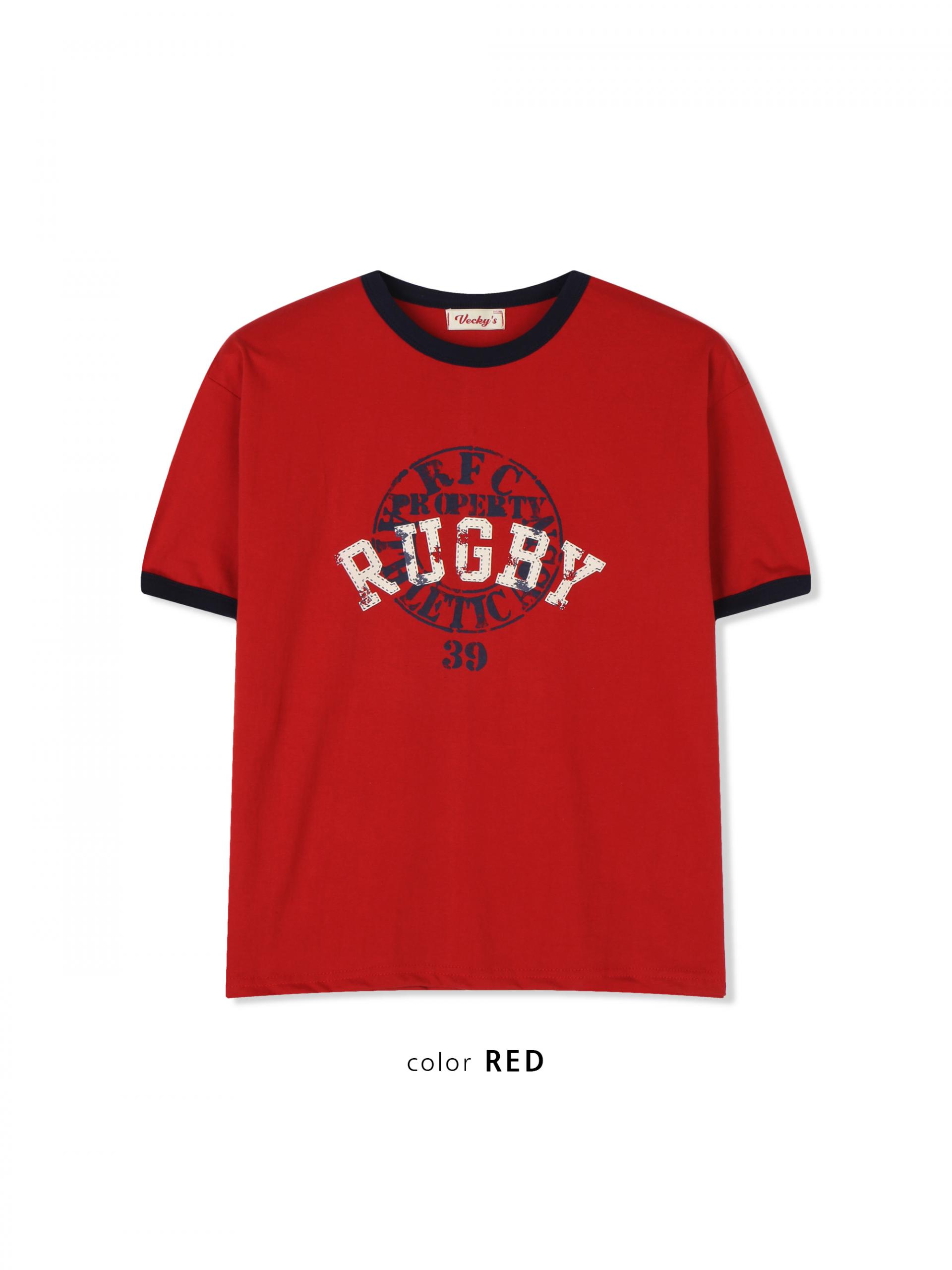 Rugby ringer muscle crop half t