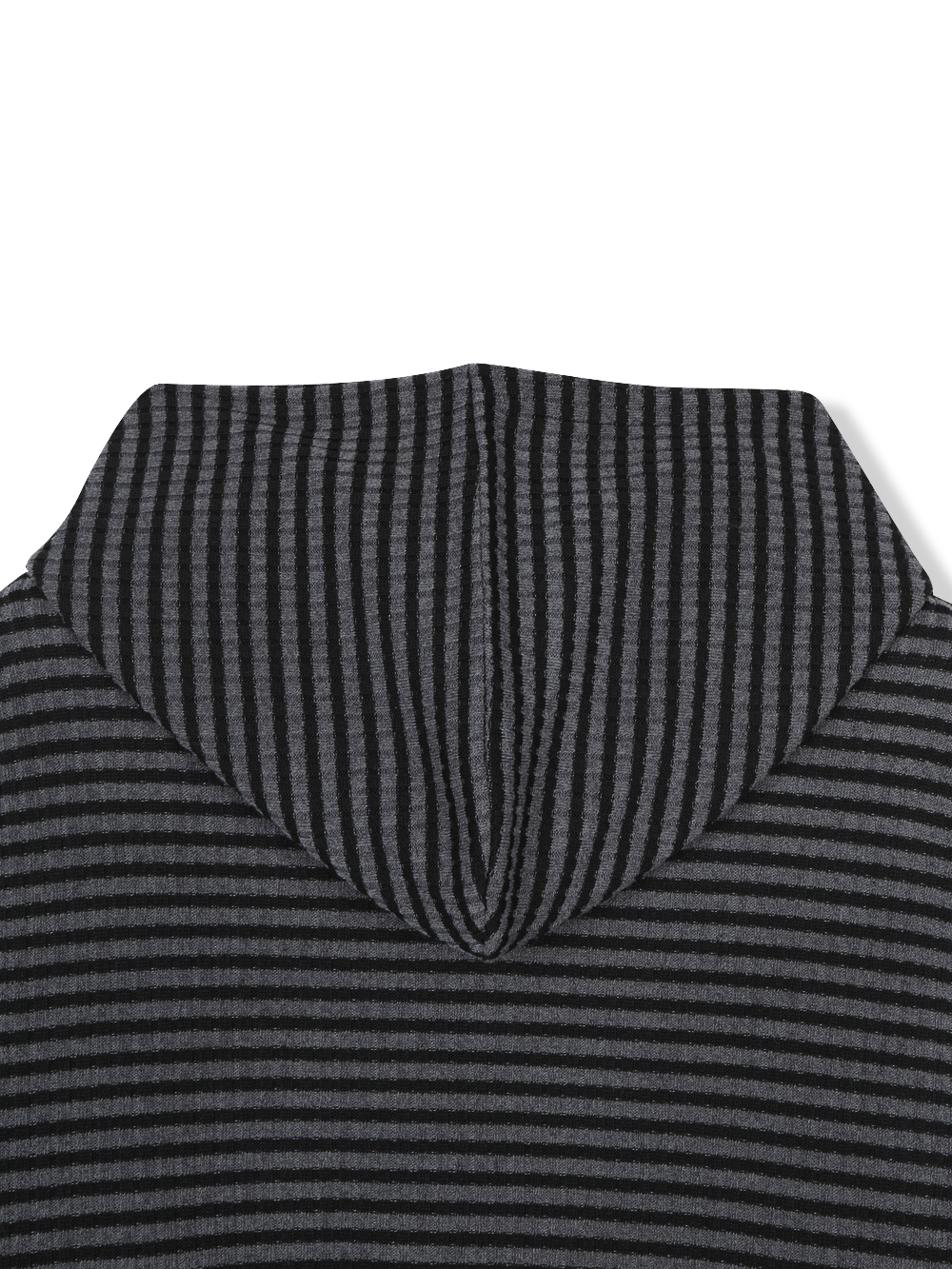 Jenny stripe crop hood zip-up