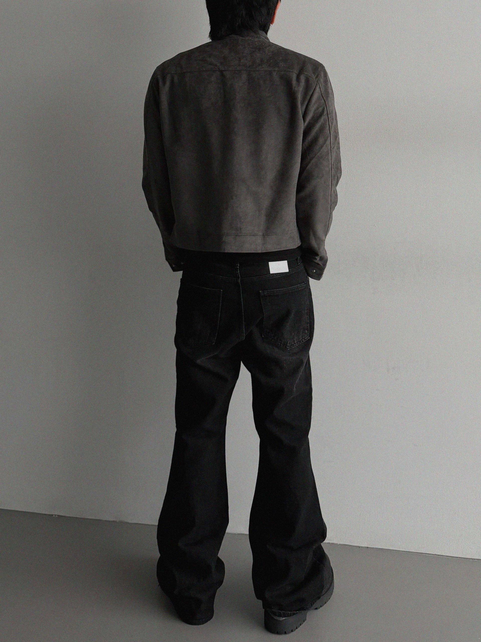 Lemans biker suede crop jacket