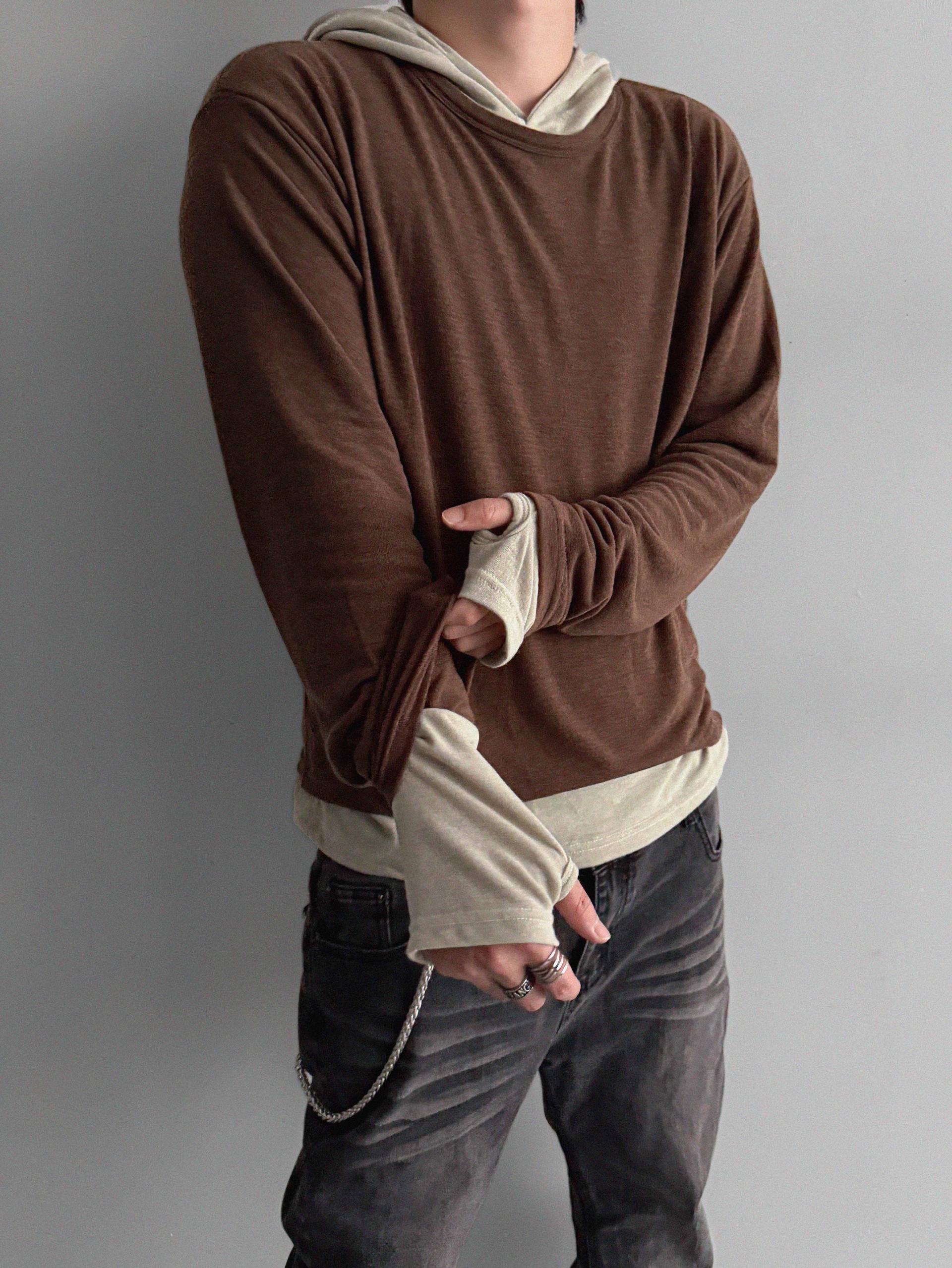 Index layered warmer hood t