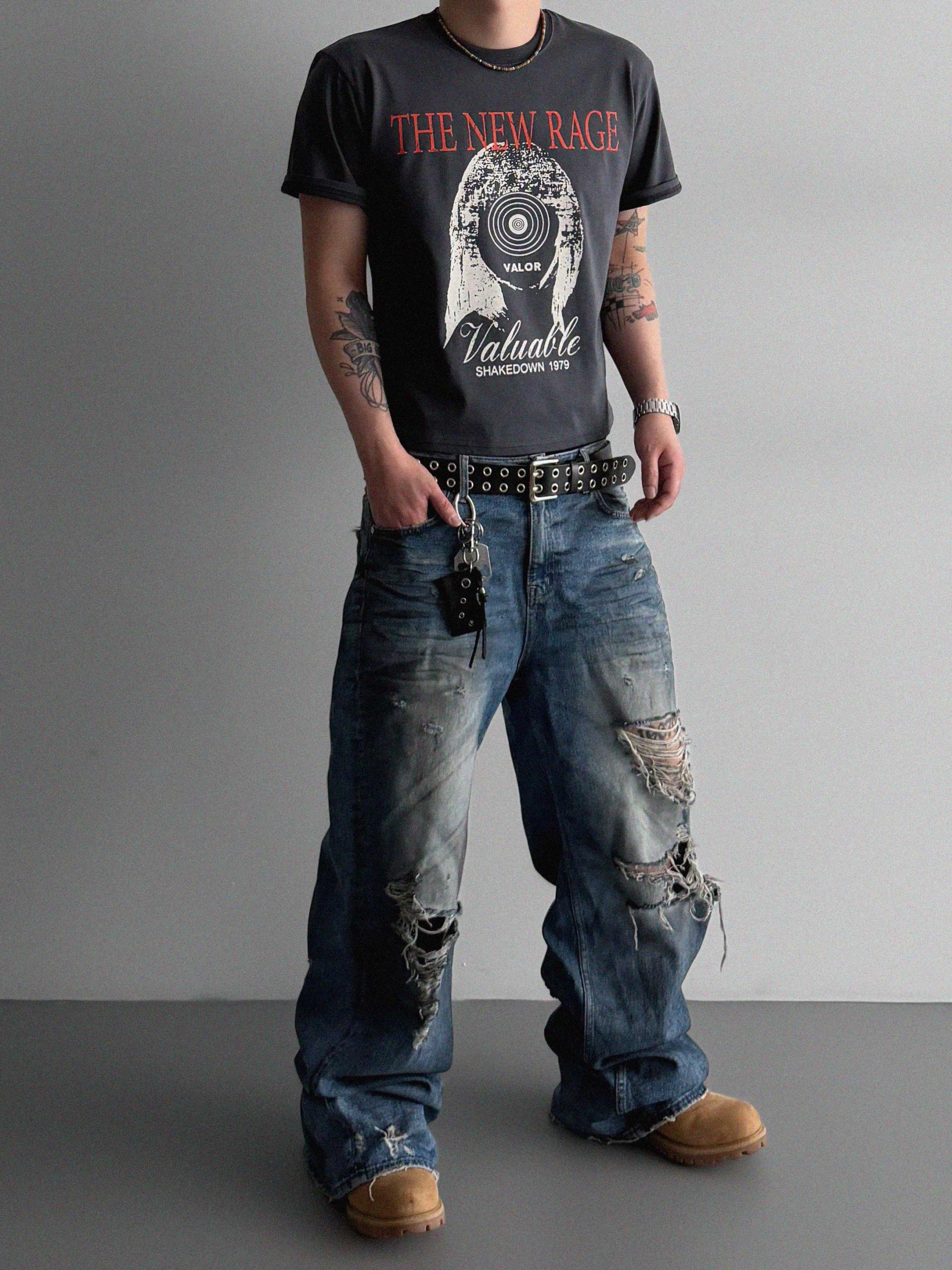 New rage crop half t