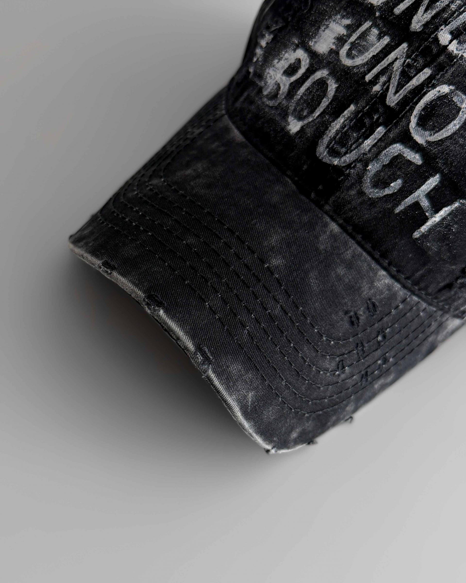 Washed graffiti ball cap