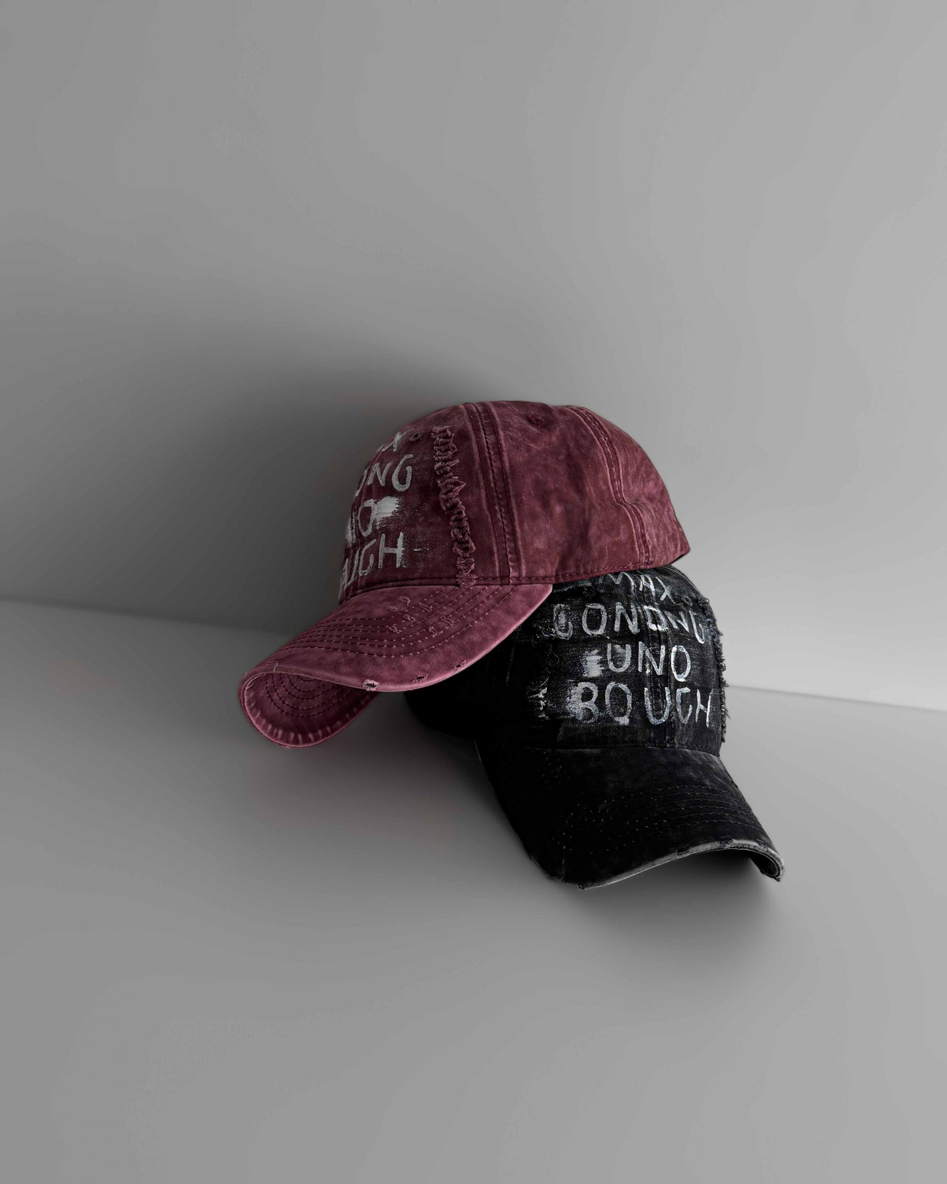 Washed graffiti ball cap
