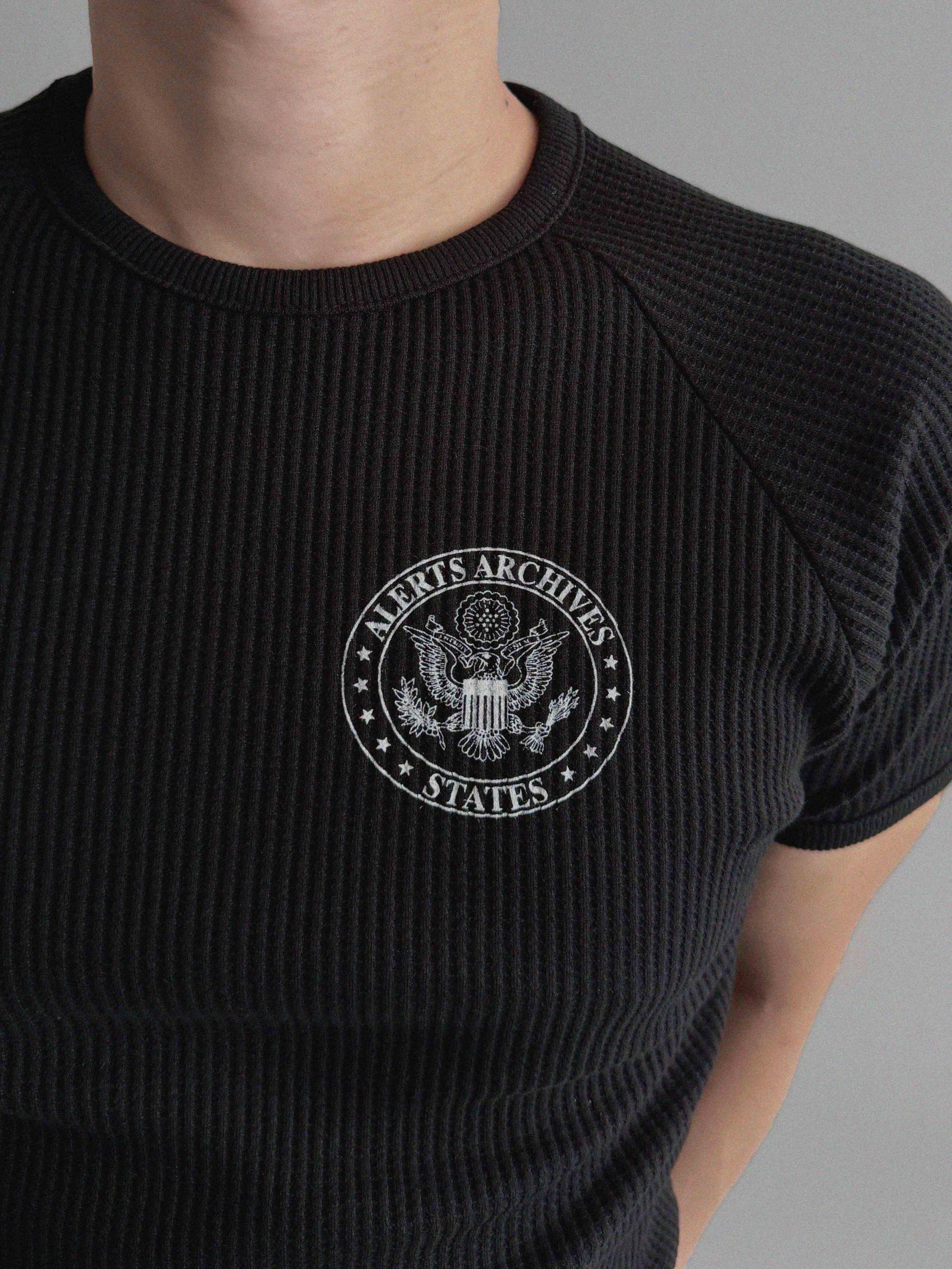 SEAL waffle muscle half t
