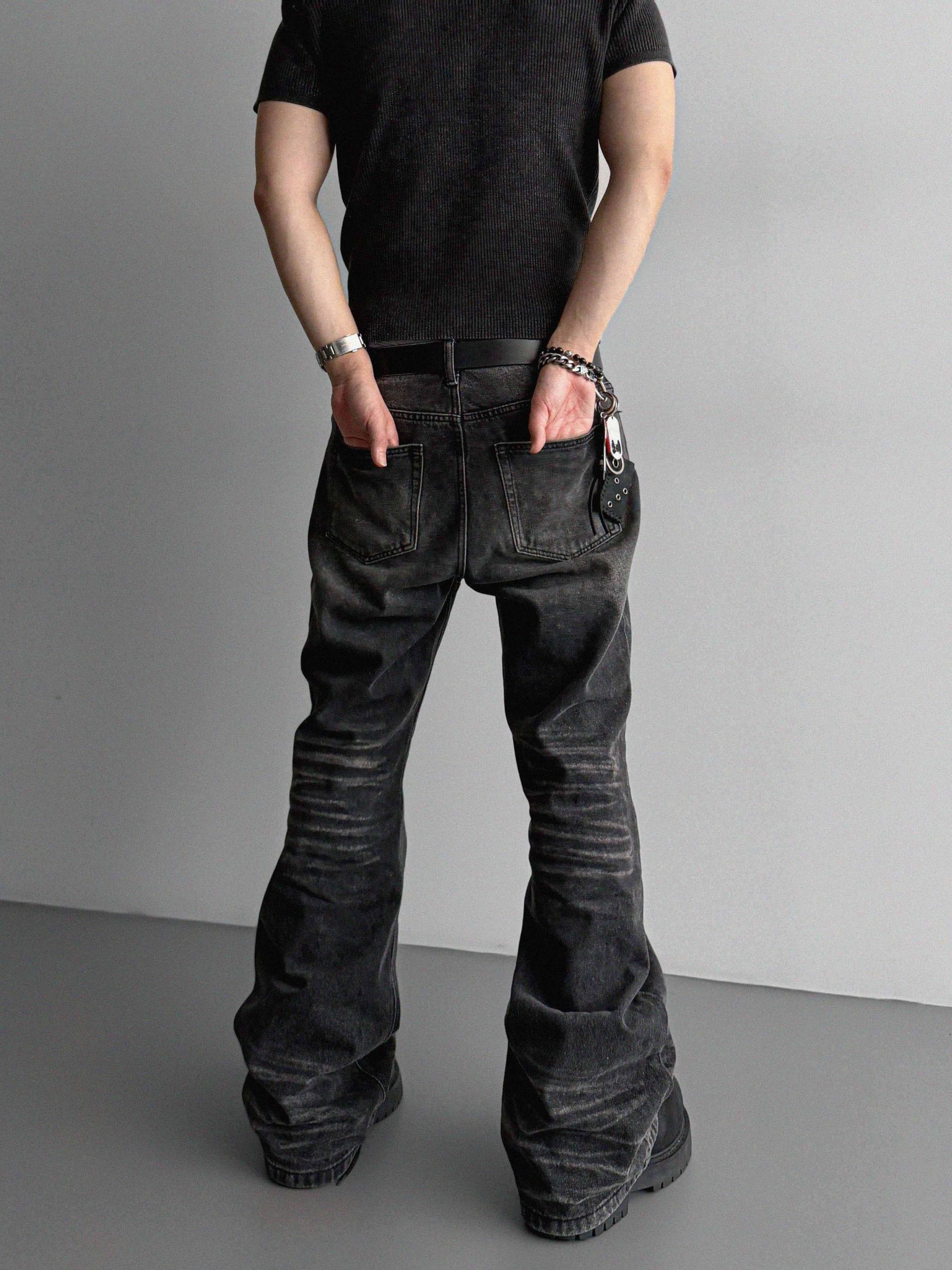 Pigment panel slim half knit