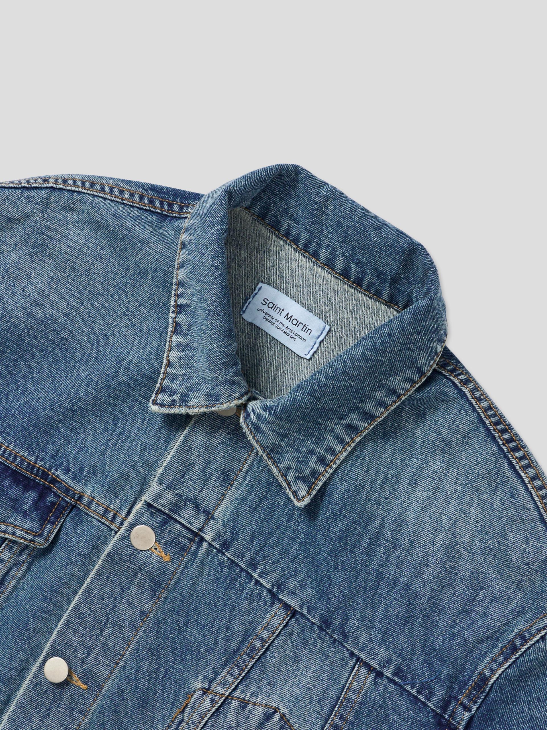 Mabel reverse crop denim jacket
