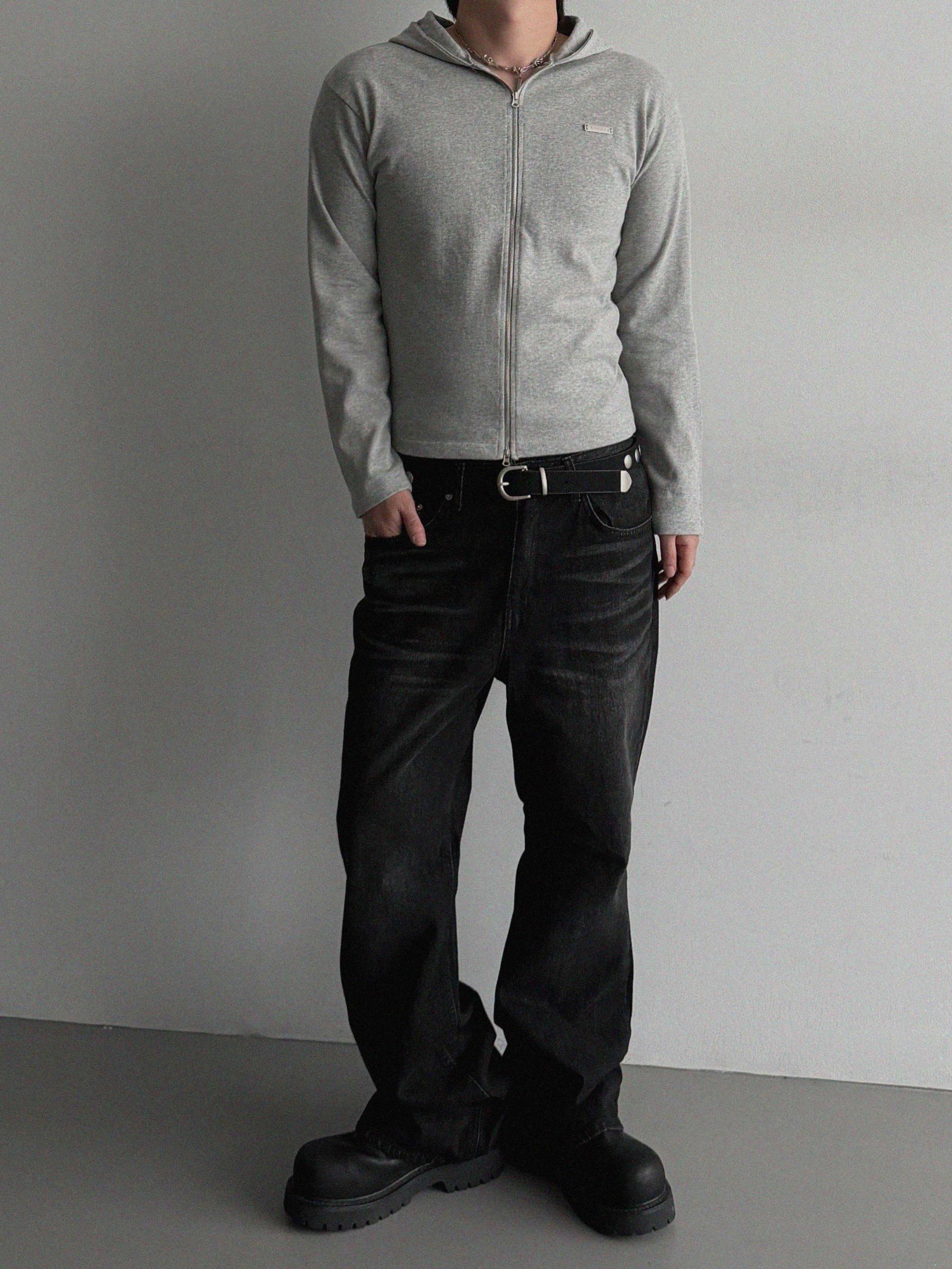 Aether pendant slim hood zip-up