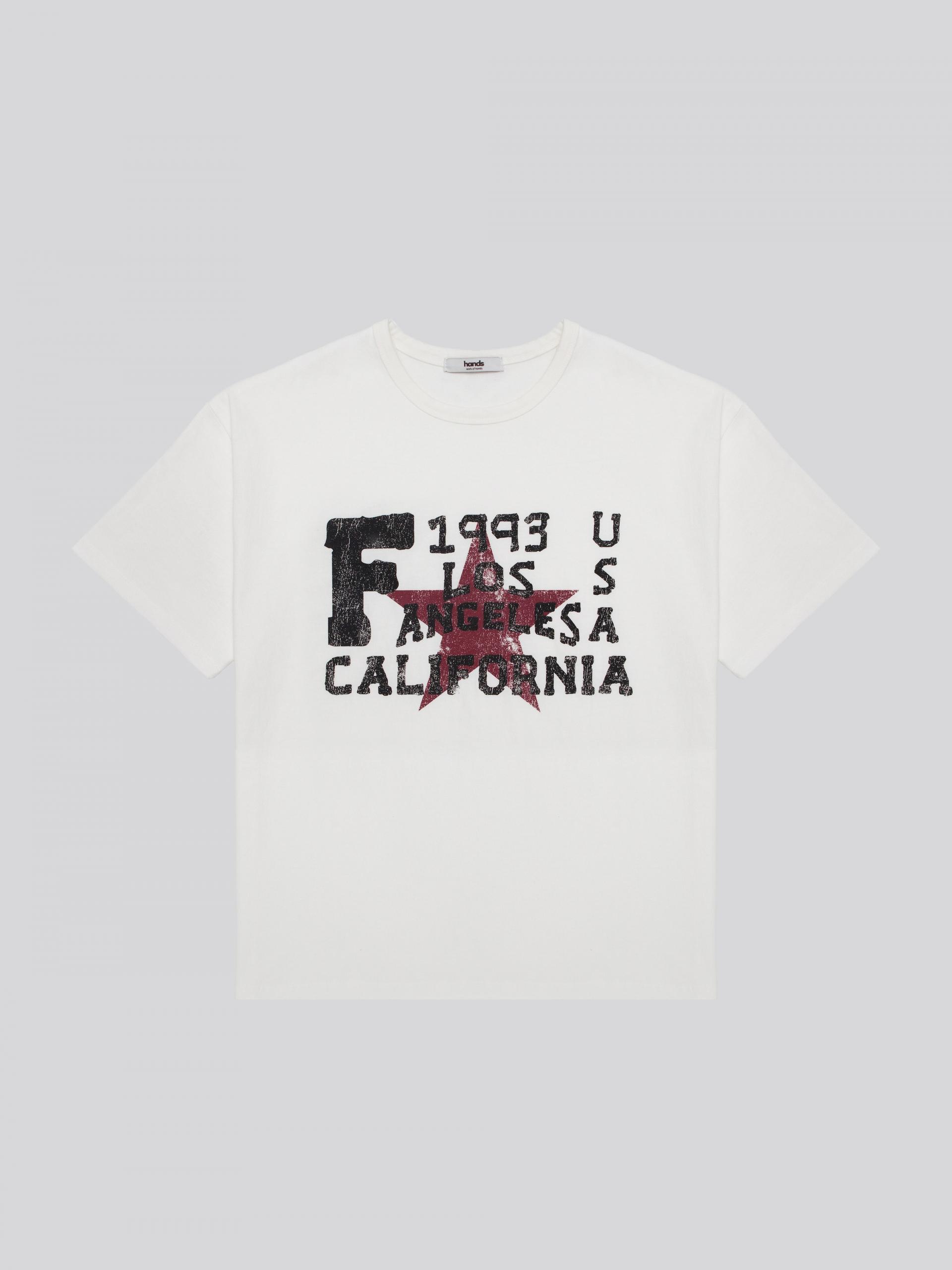 Retro star crop half t