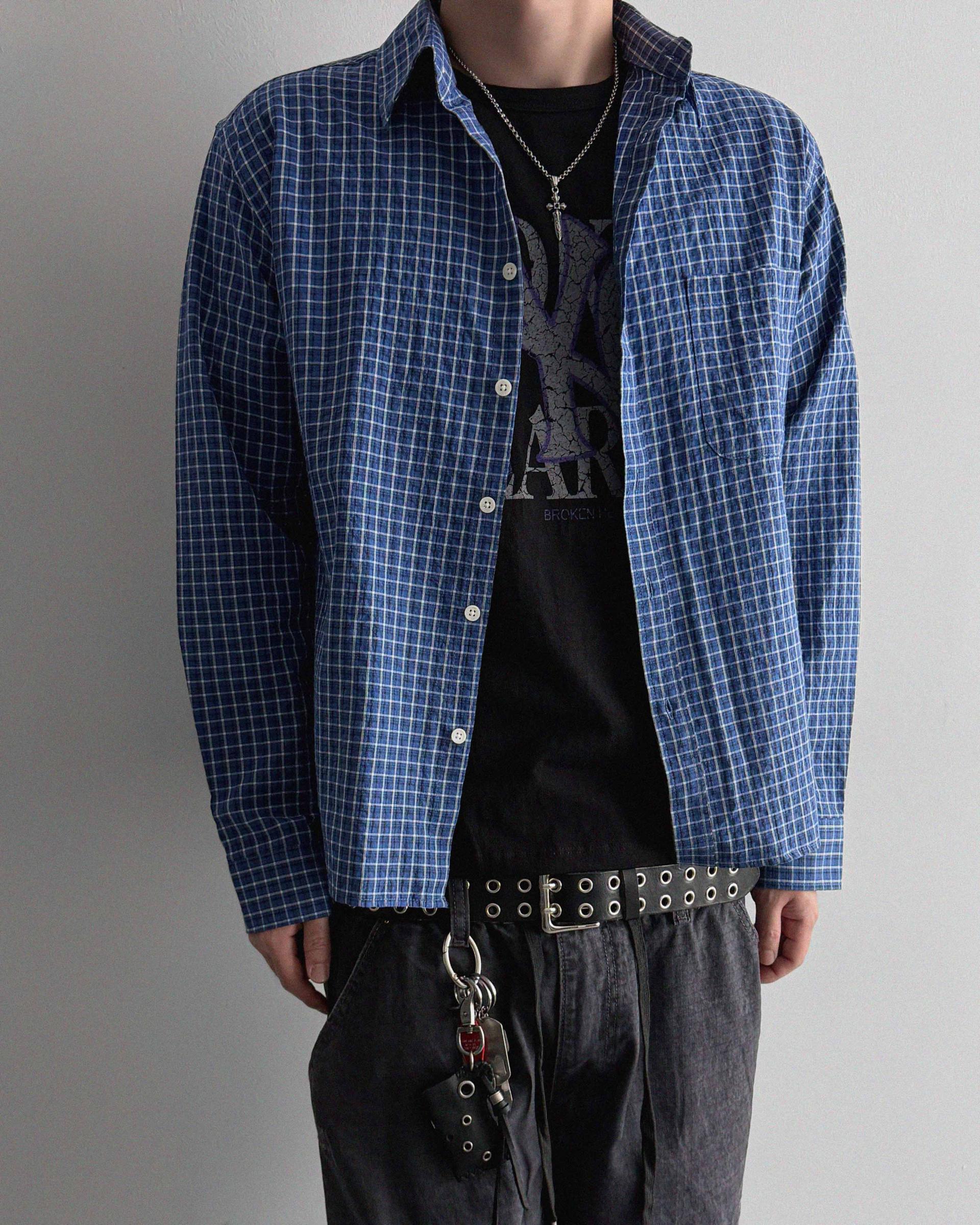 Deli semi crop check shirt