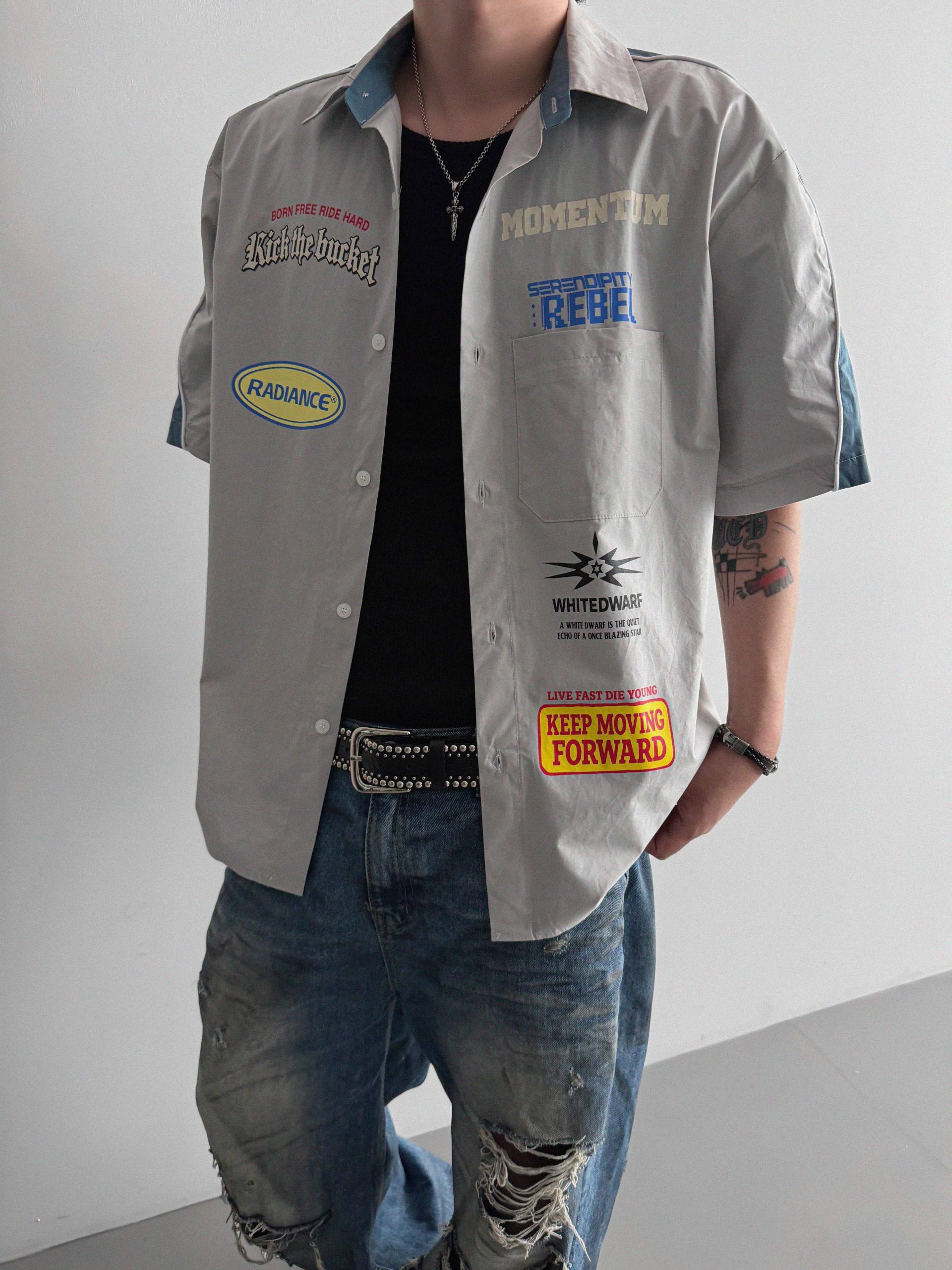 Mechanic over half shirt