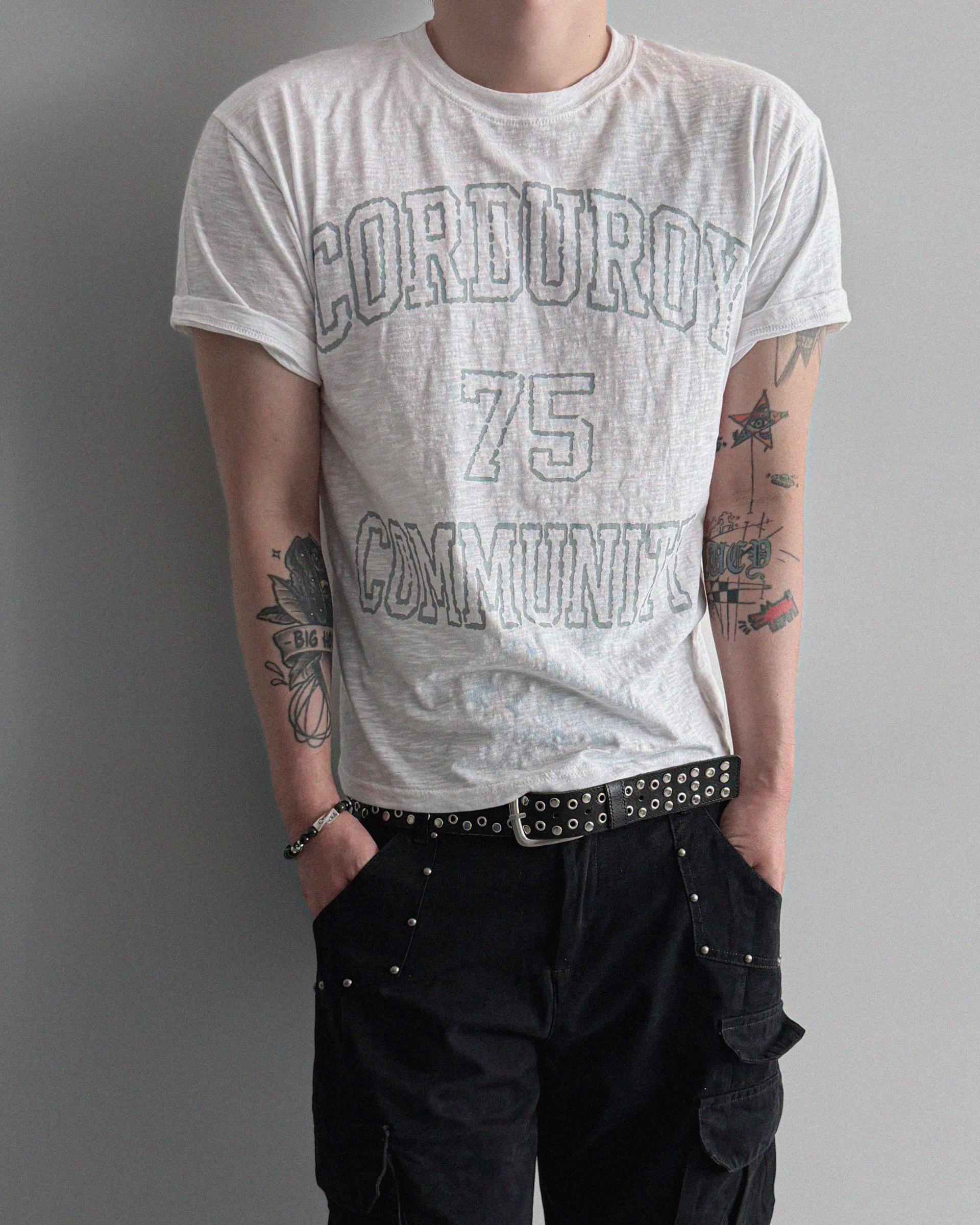 Community slub crop half t