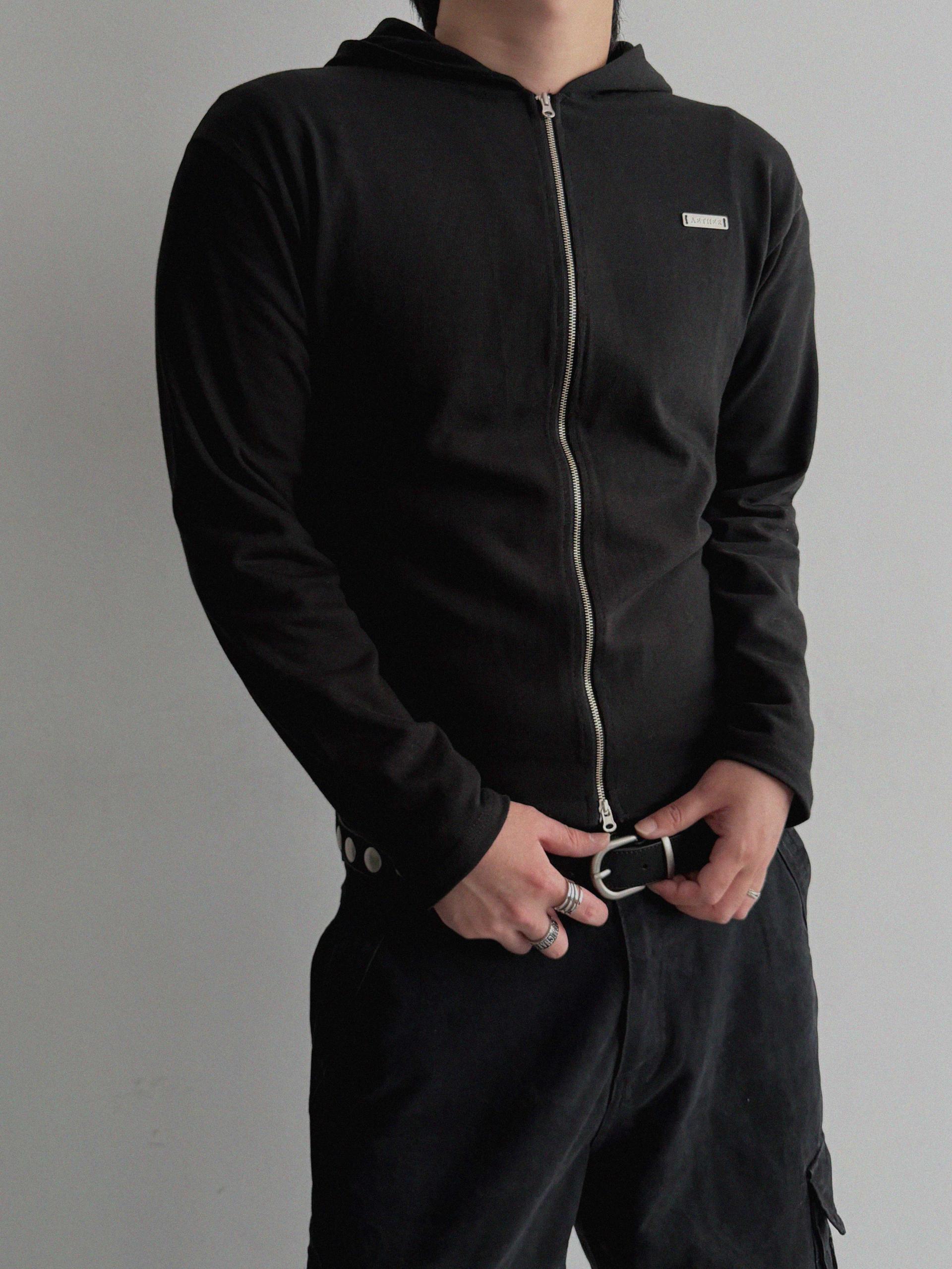 Aether pendant slim hood zip-up