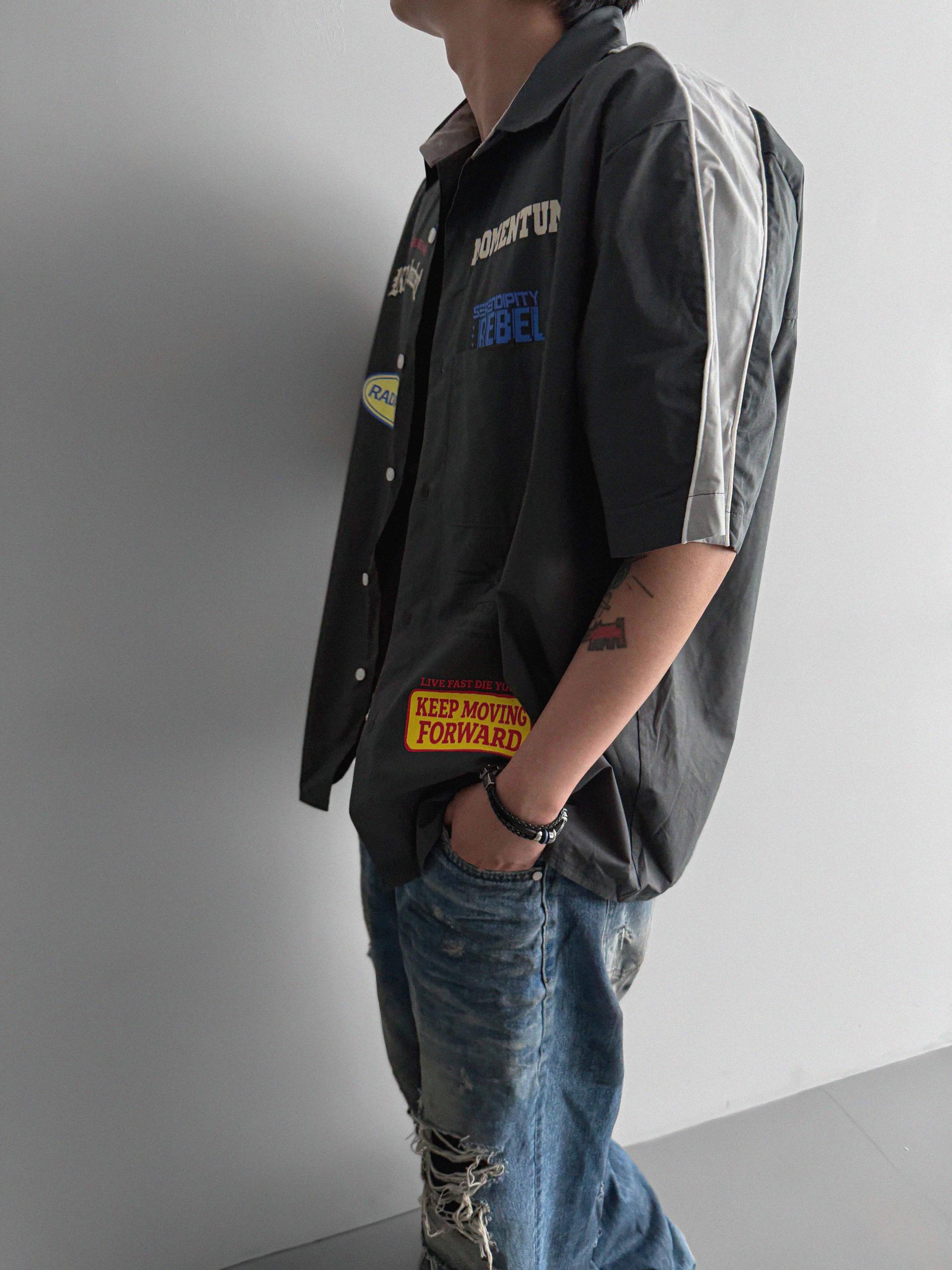 Mechanic over half shirt