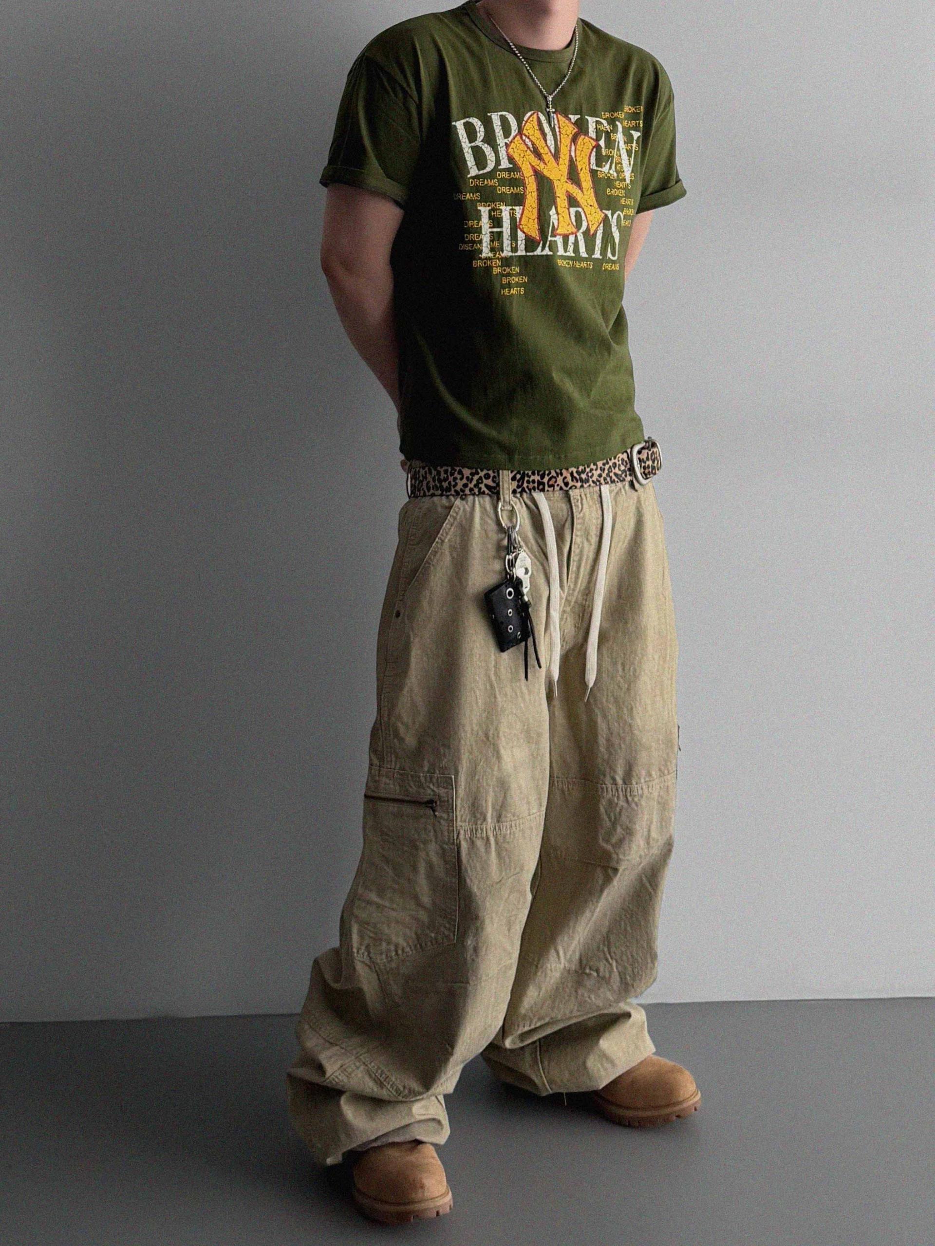 Vintage wide work pants