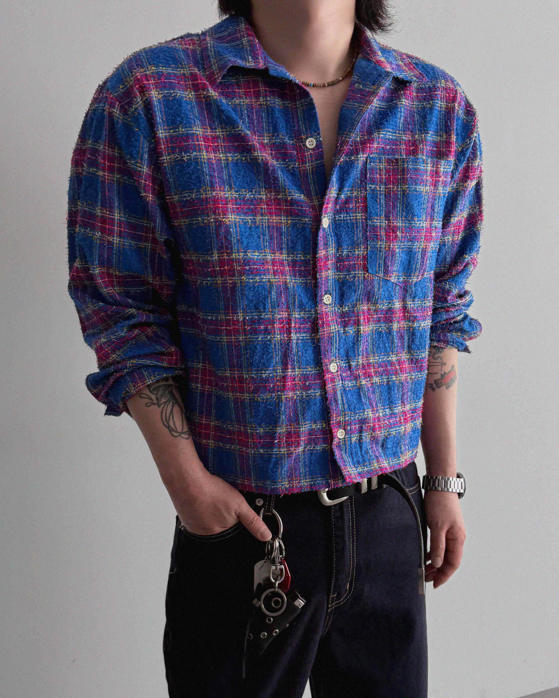 Nova crop check shirt
