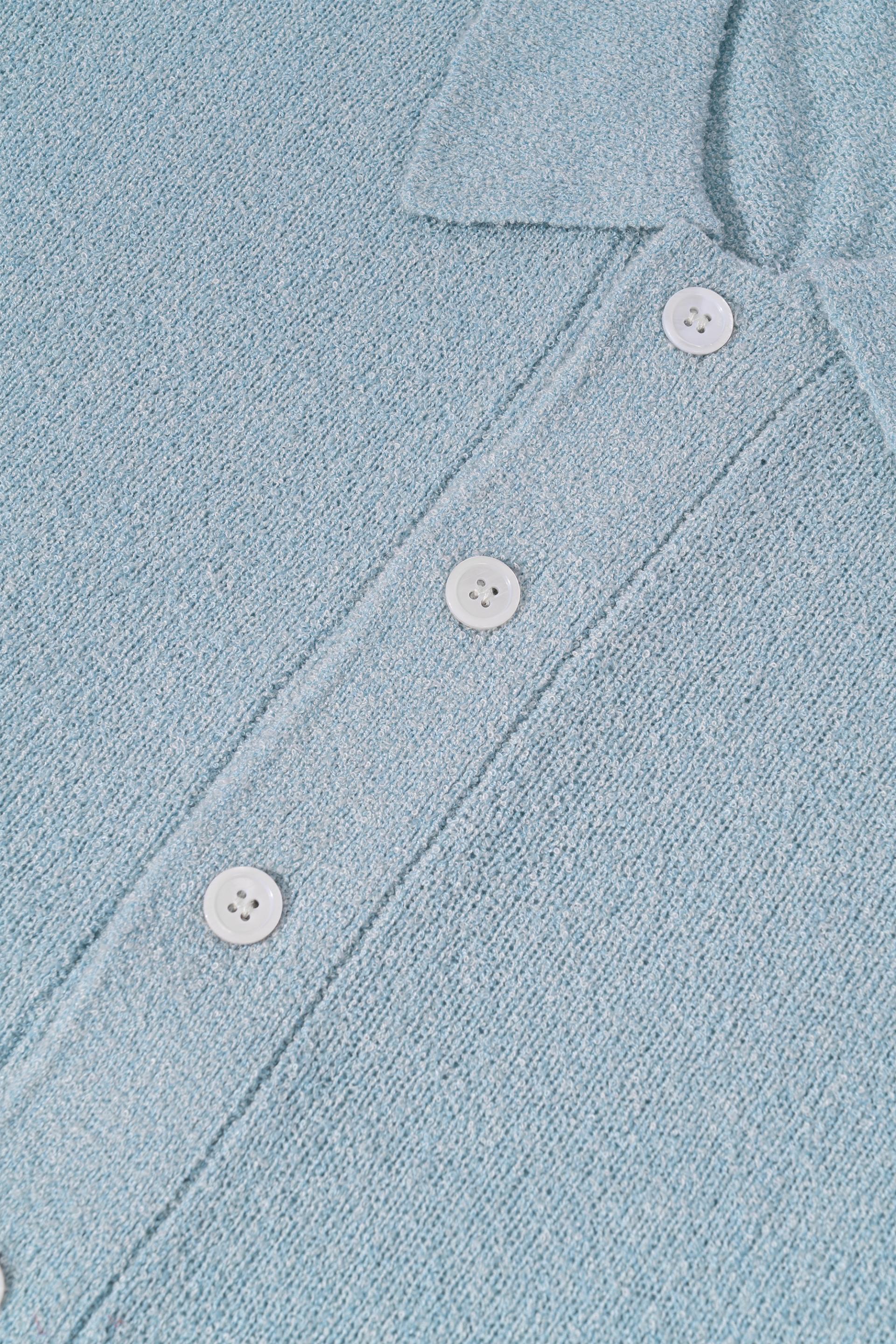 Boksaci boucle half cardigan