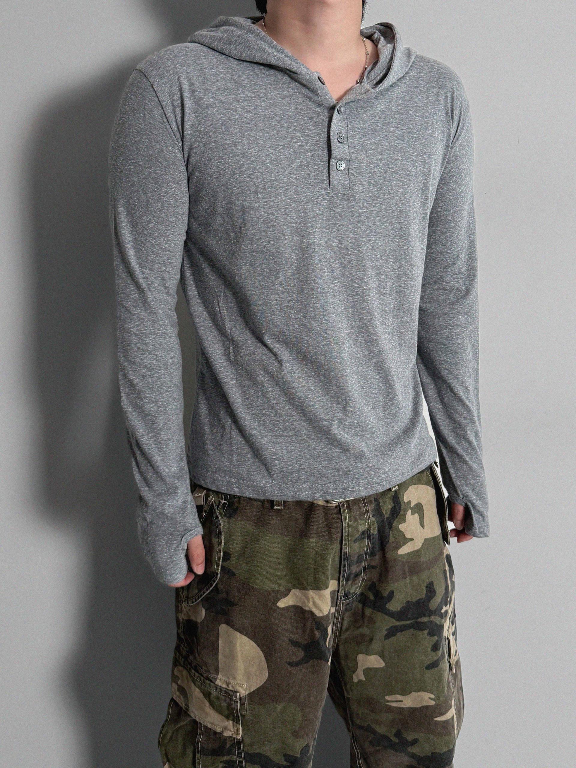 After henry neck warmer hoodie t