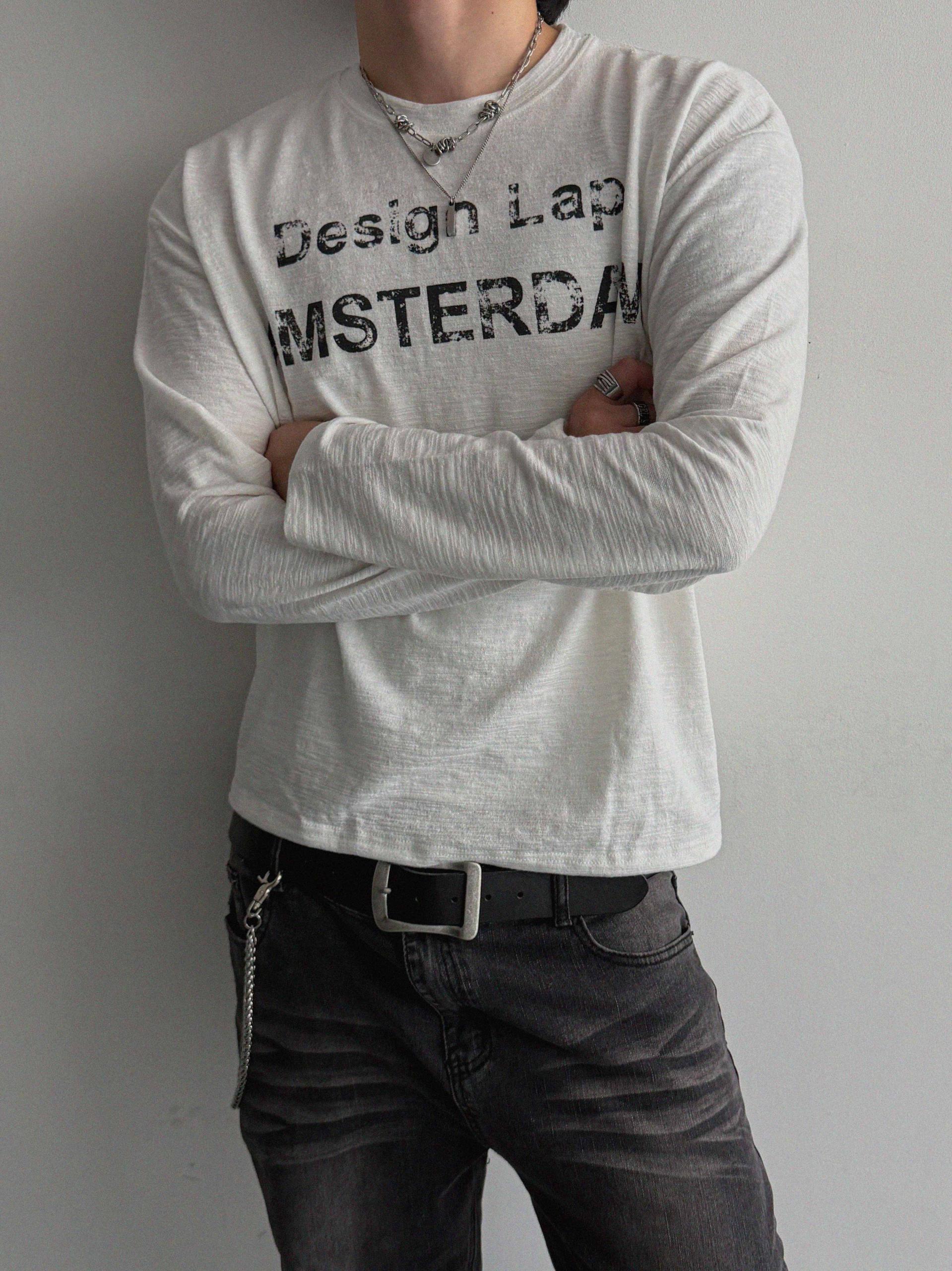 Lap slub crop t