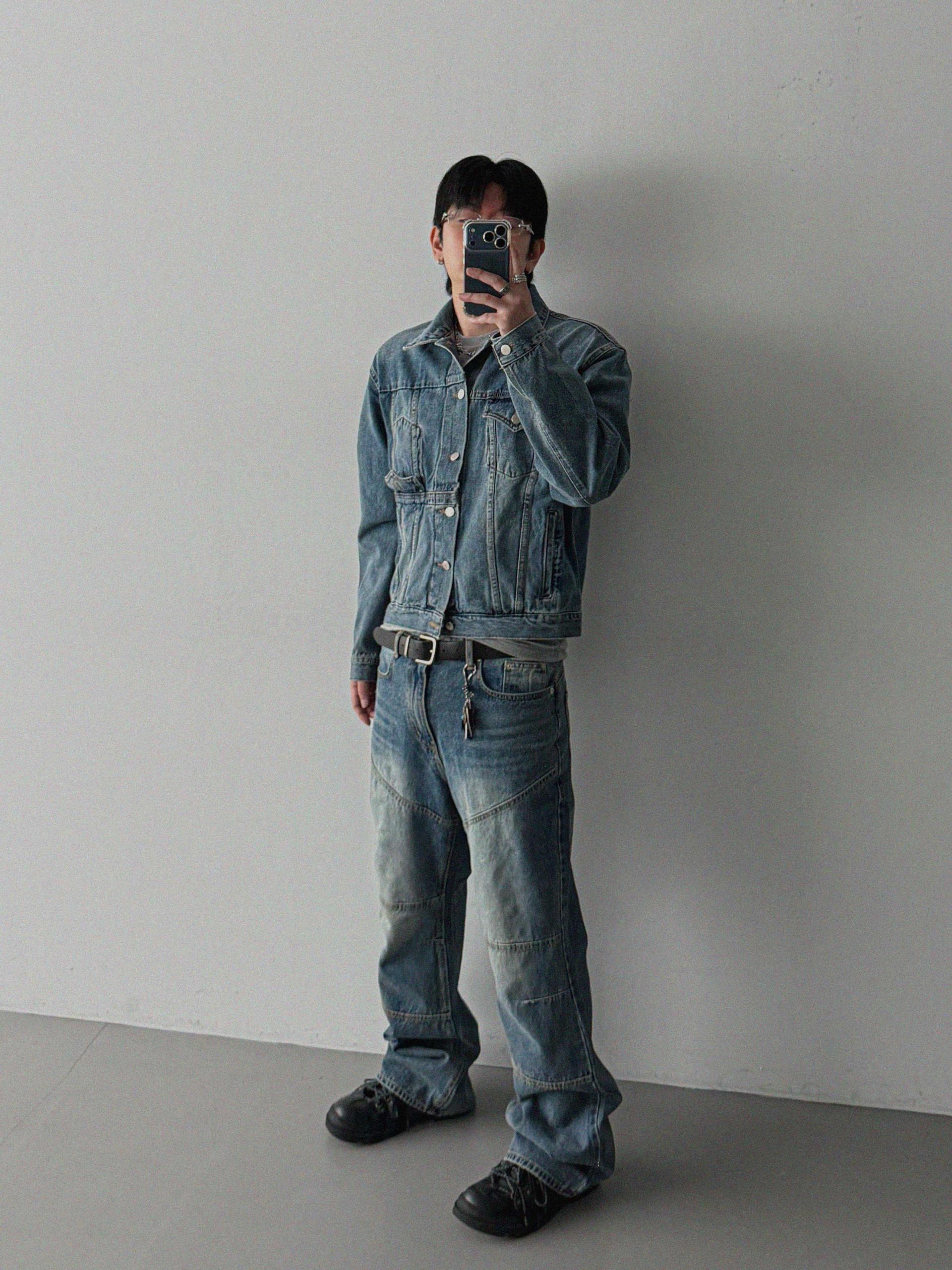 Mabel reverse crop denim jacket