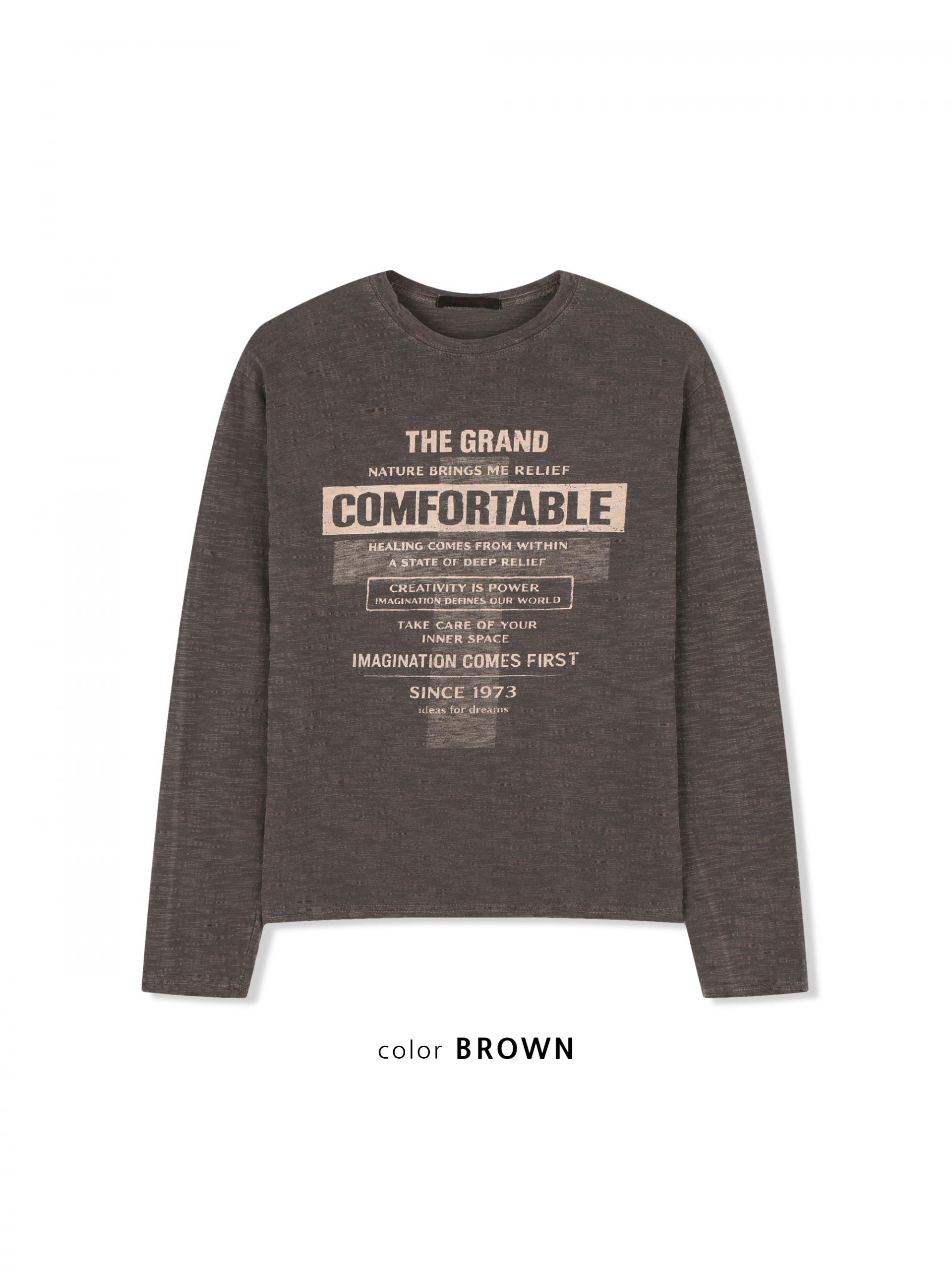 Comfort pigment slub slim t