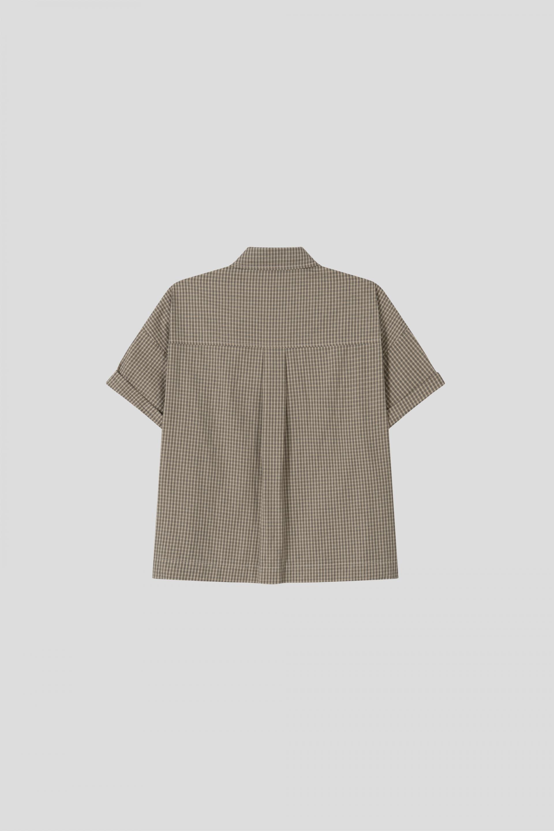 Fireman crop check half shirt