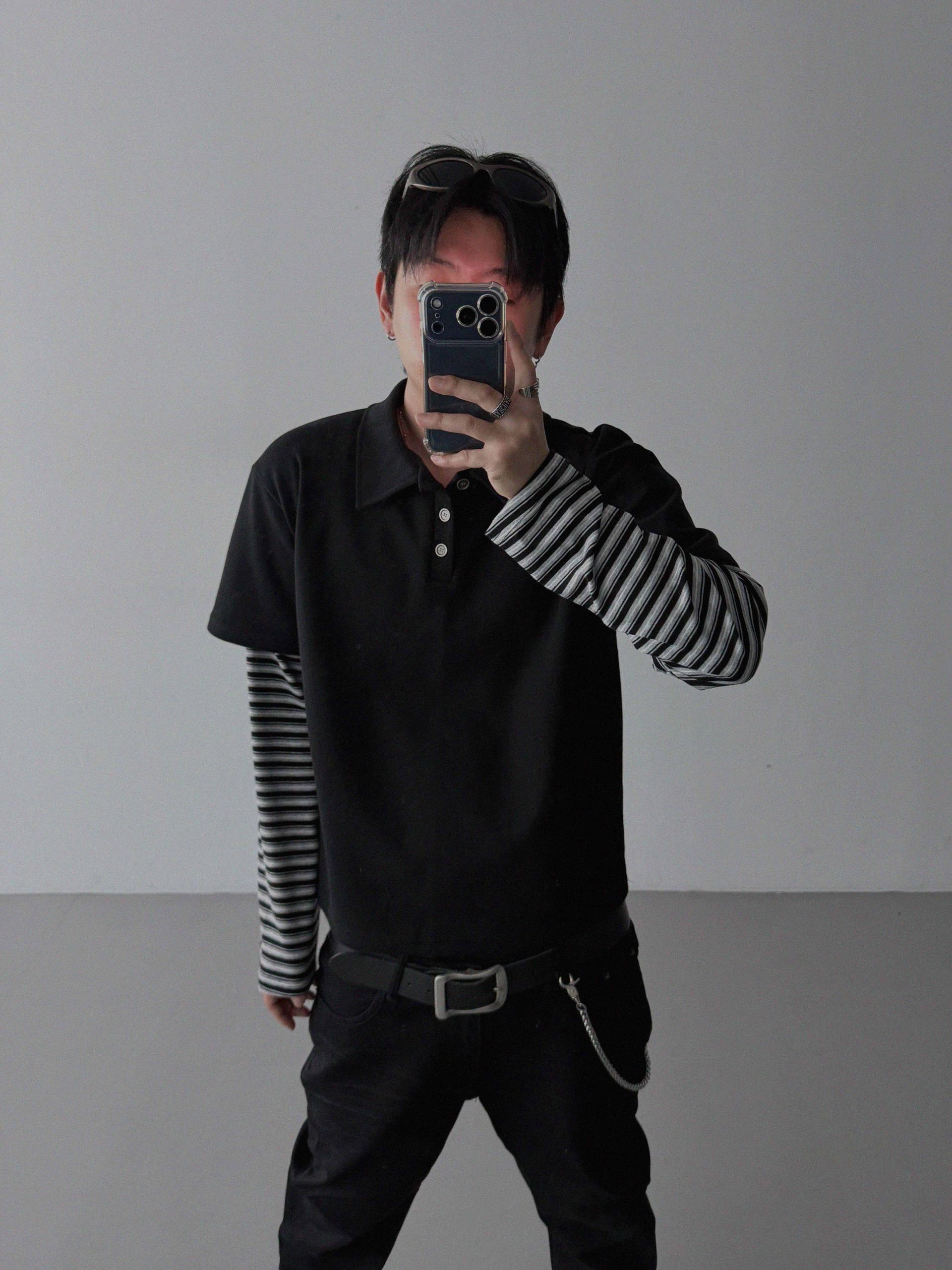 Shadow layered crop PK t