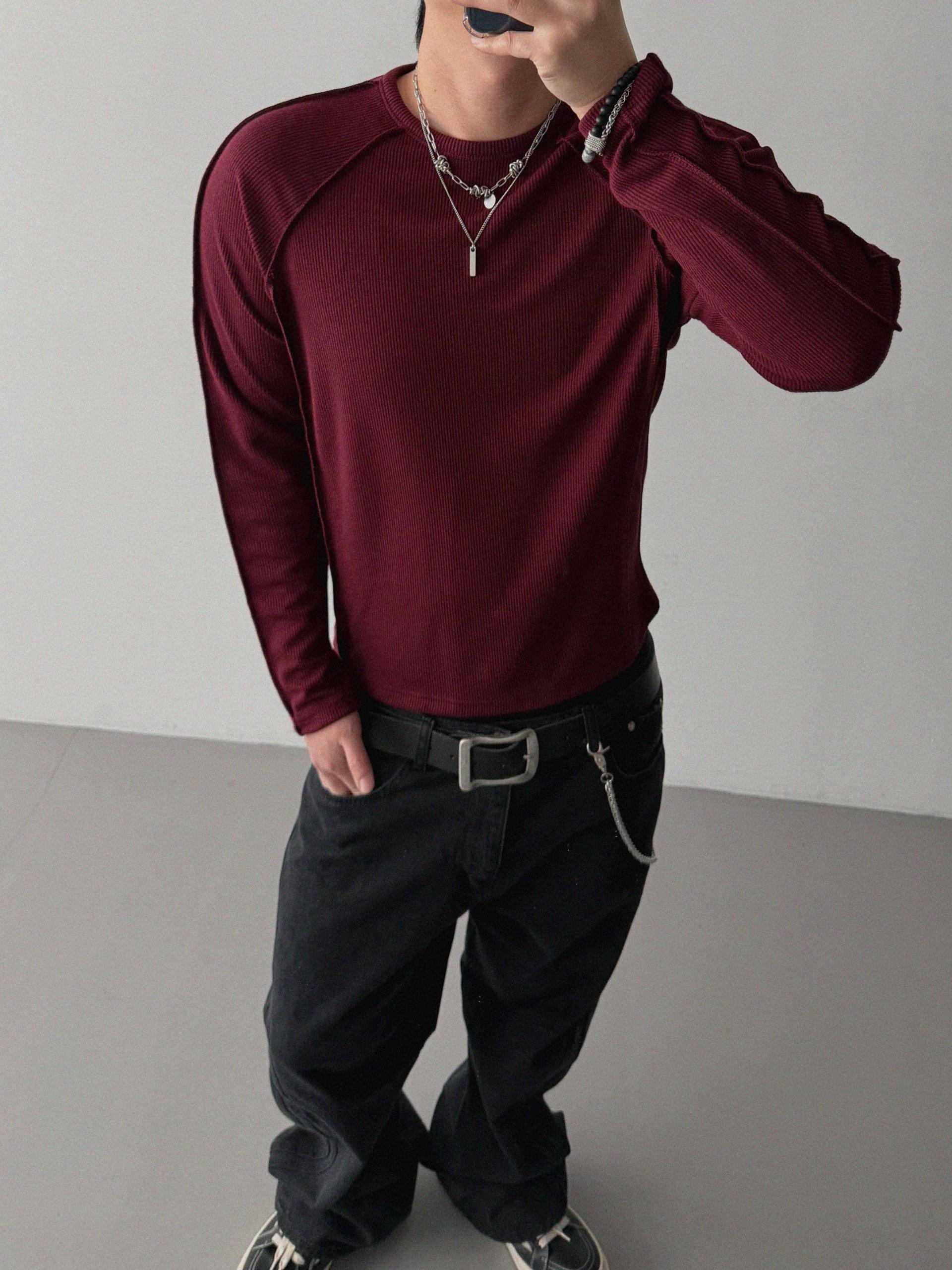 FW Double pocket curved flare pants