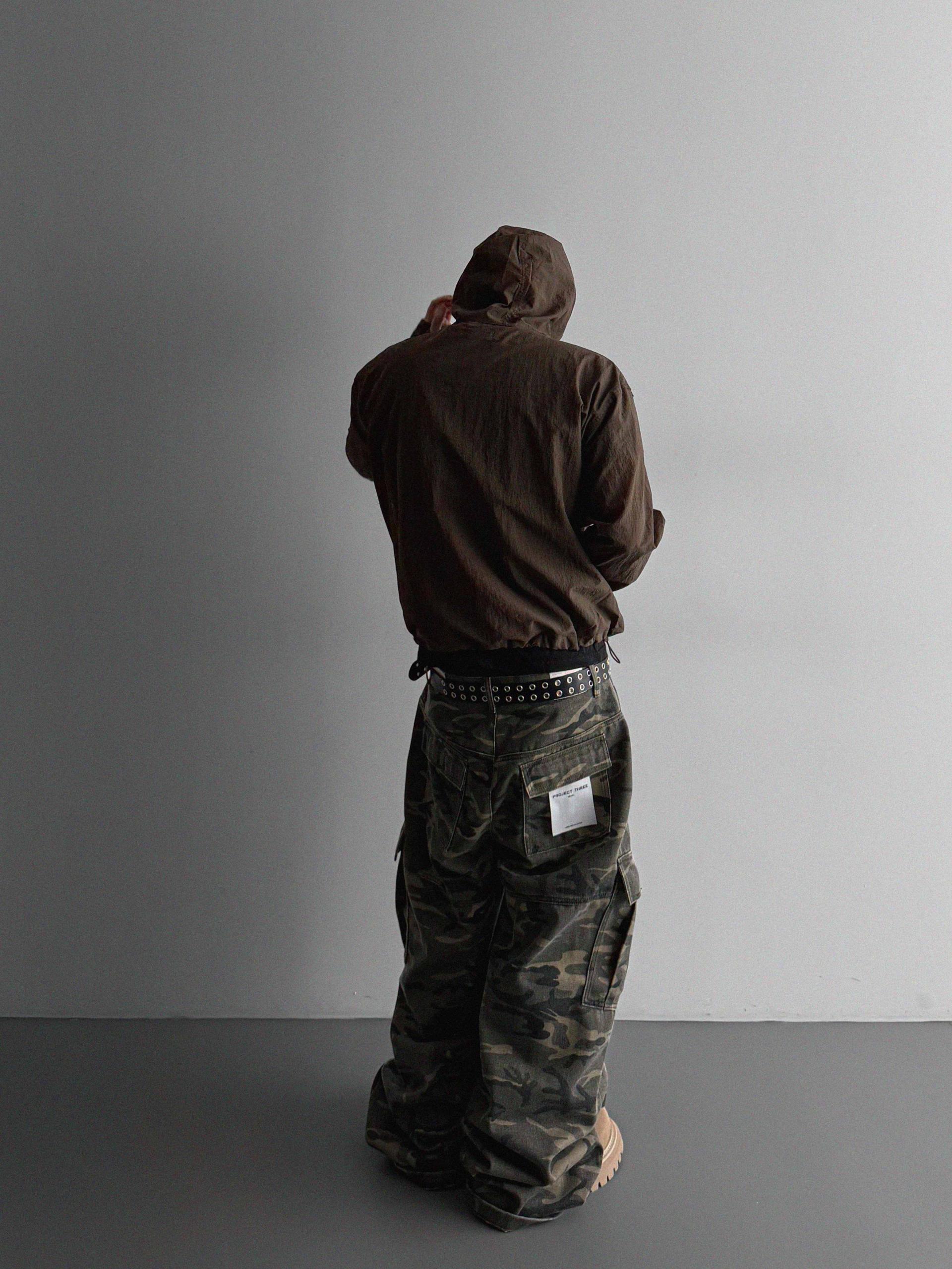 Summer diagonal zipper hood jacket