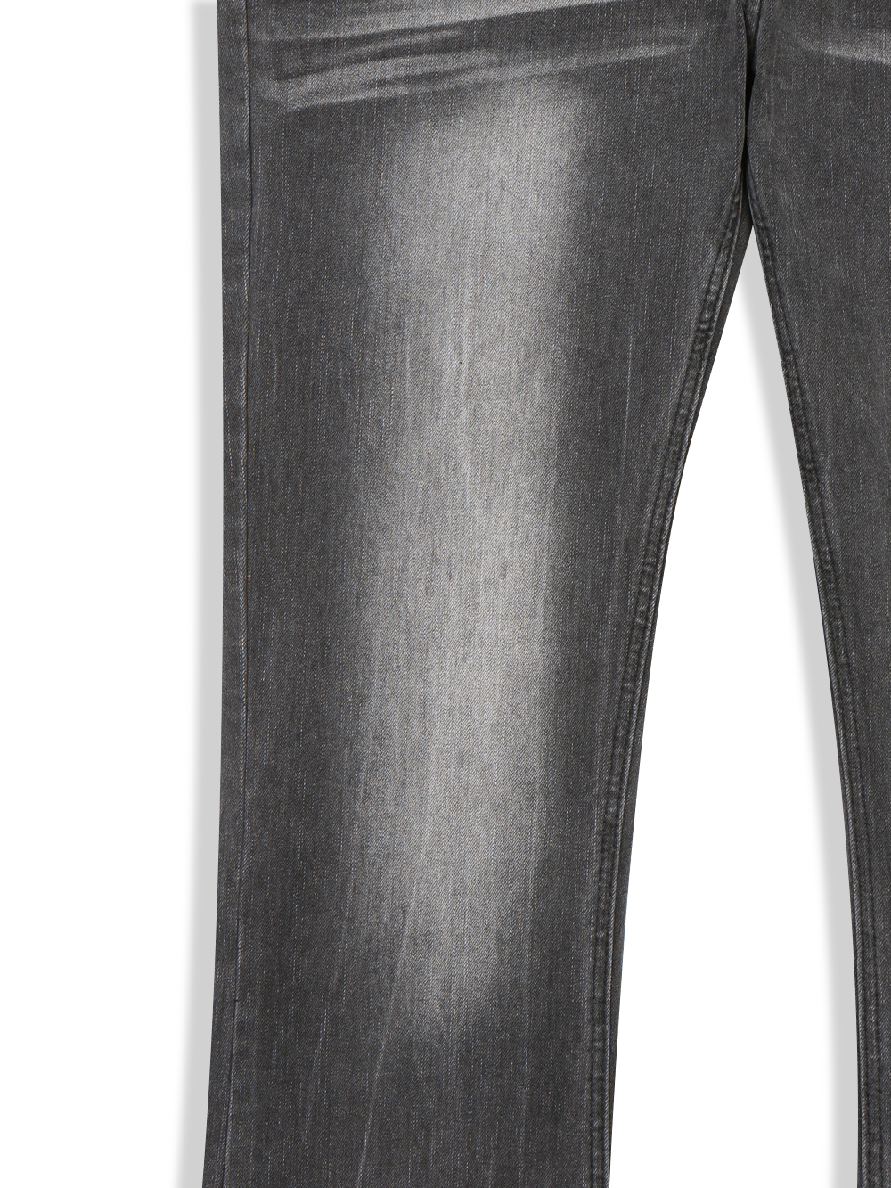 Slack sagging flare black jean