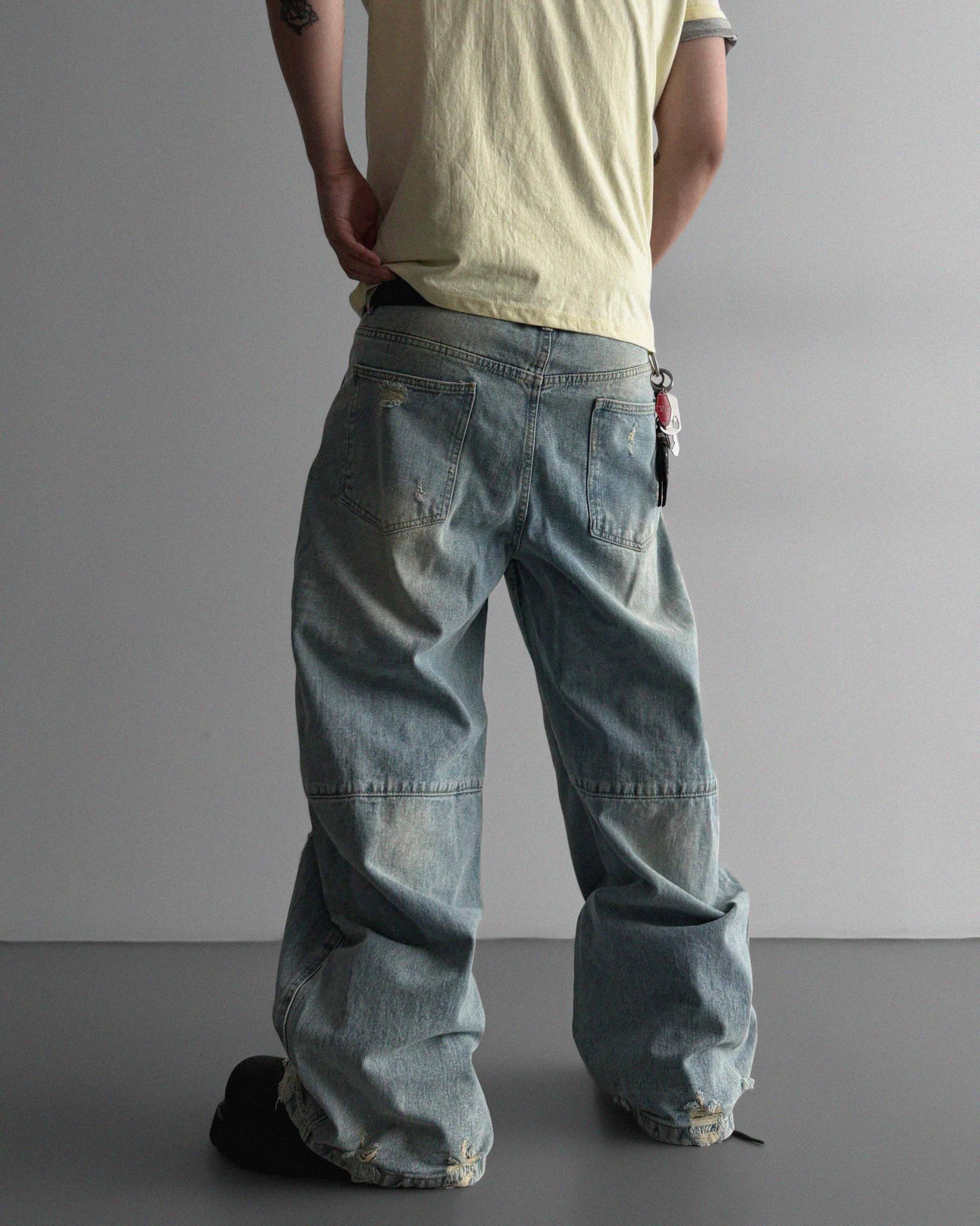 Frick damage denim pants