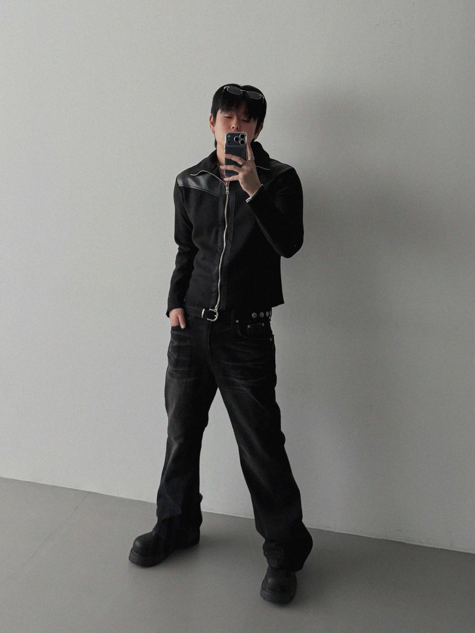 Deep Brush Flare Denim Pants