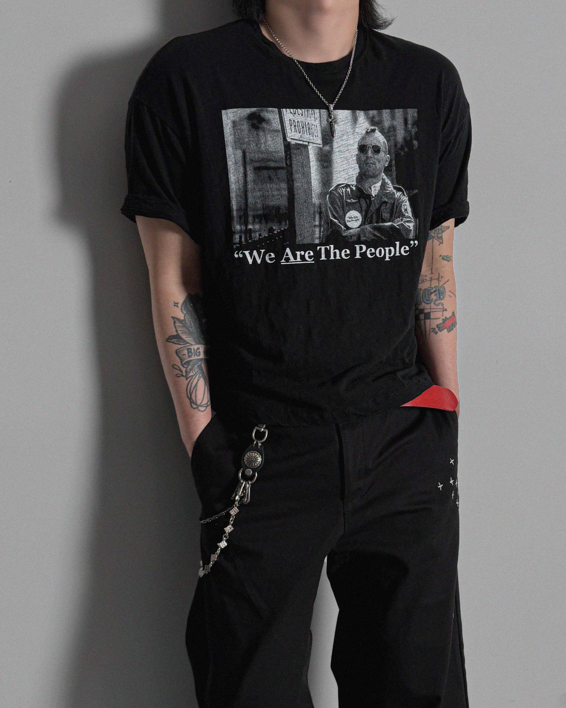 Vintage taxi slap crop half t